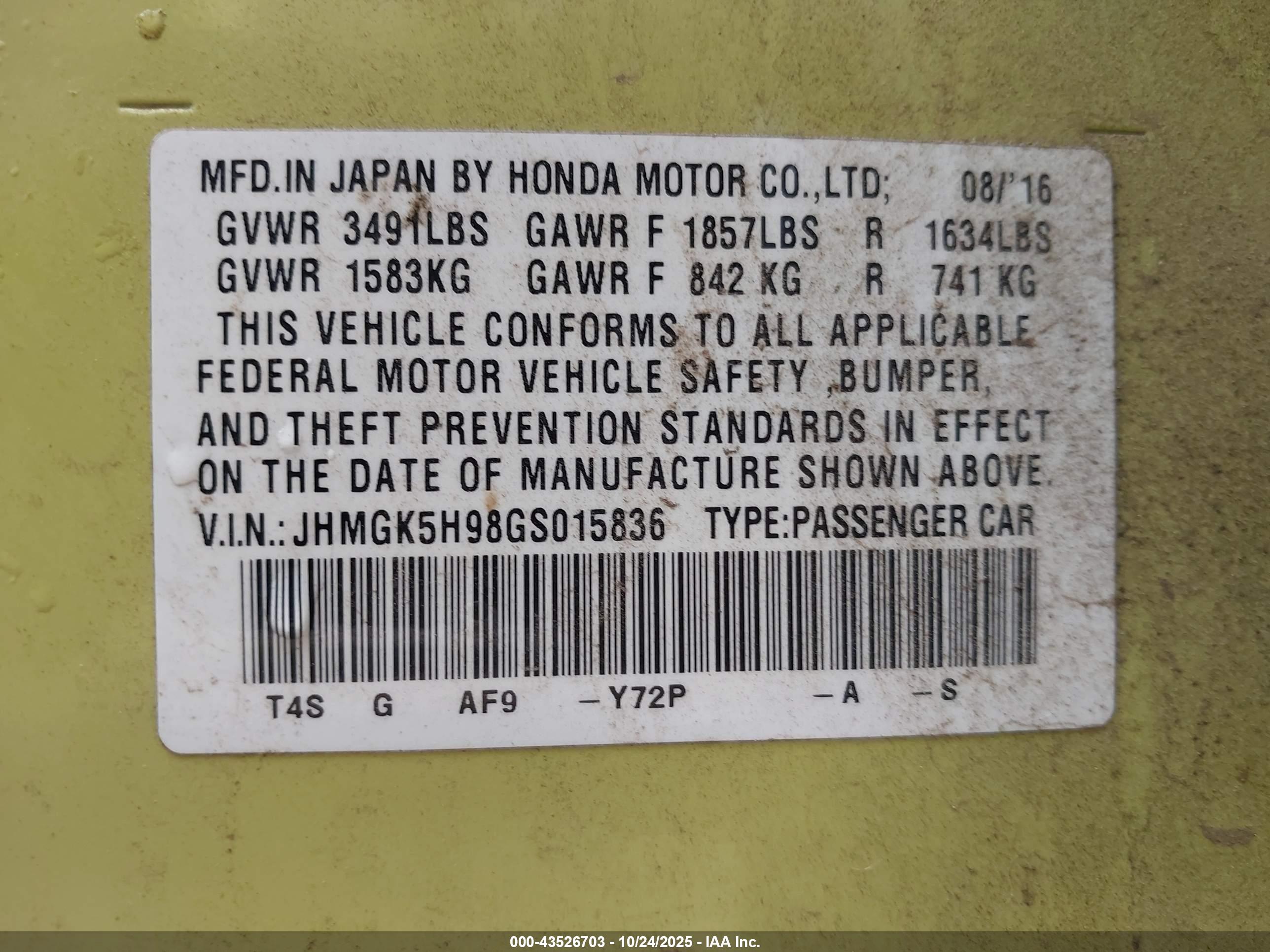 HONDA FIT image 9