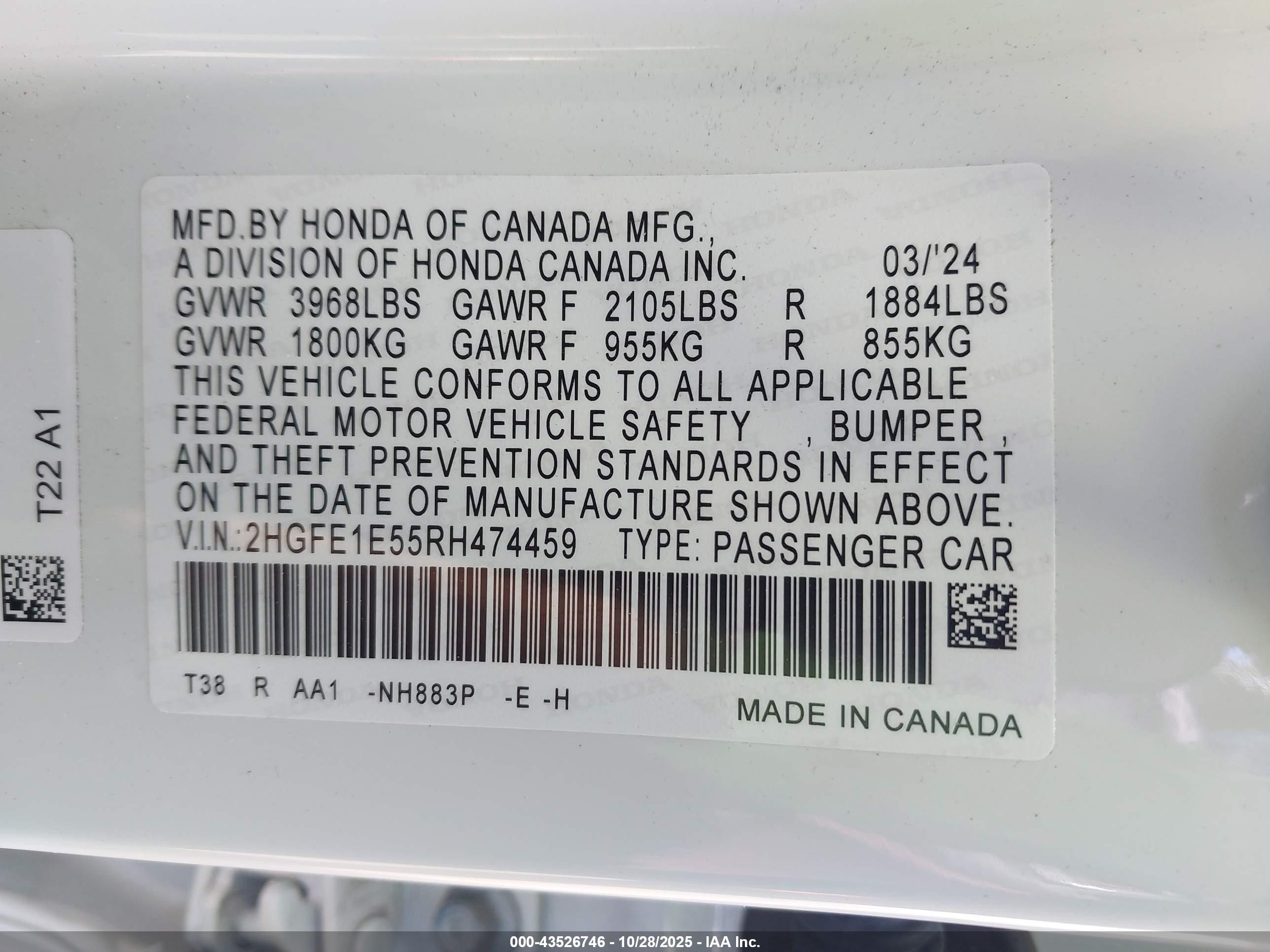 HONDA CIVIC image 9