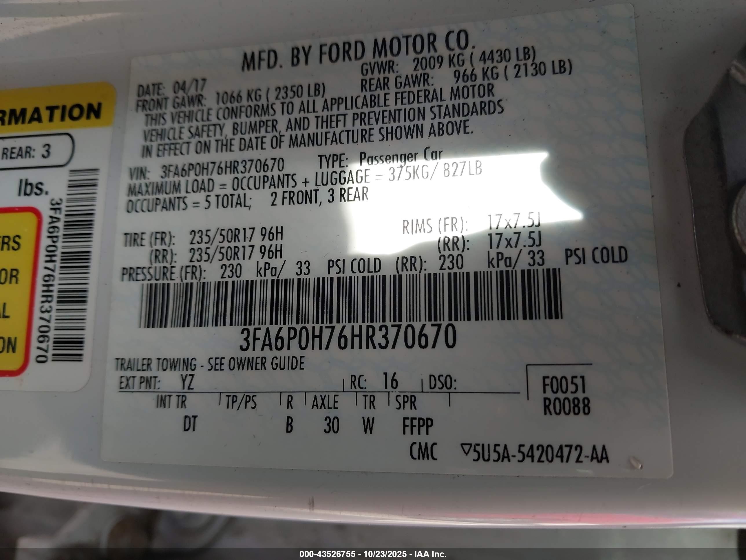 FORD FUSION image 9