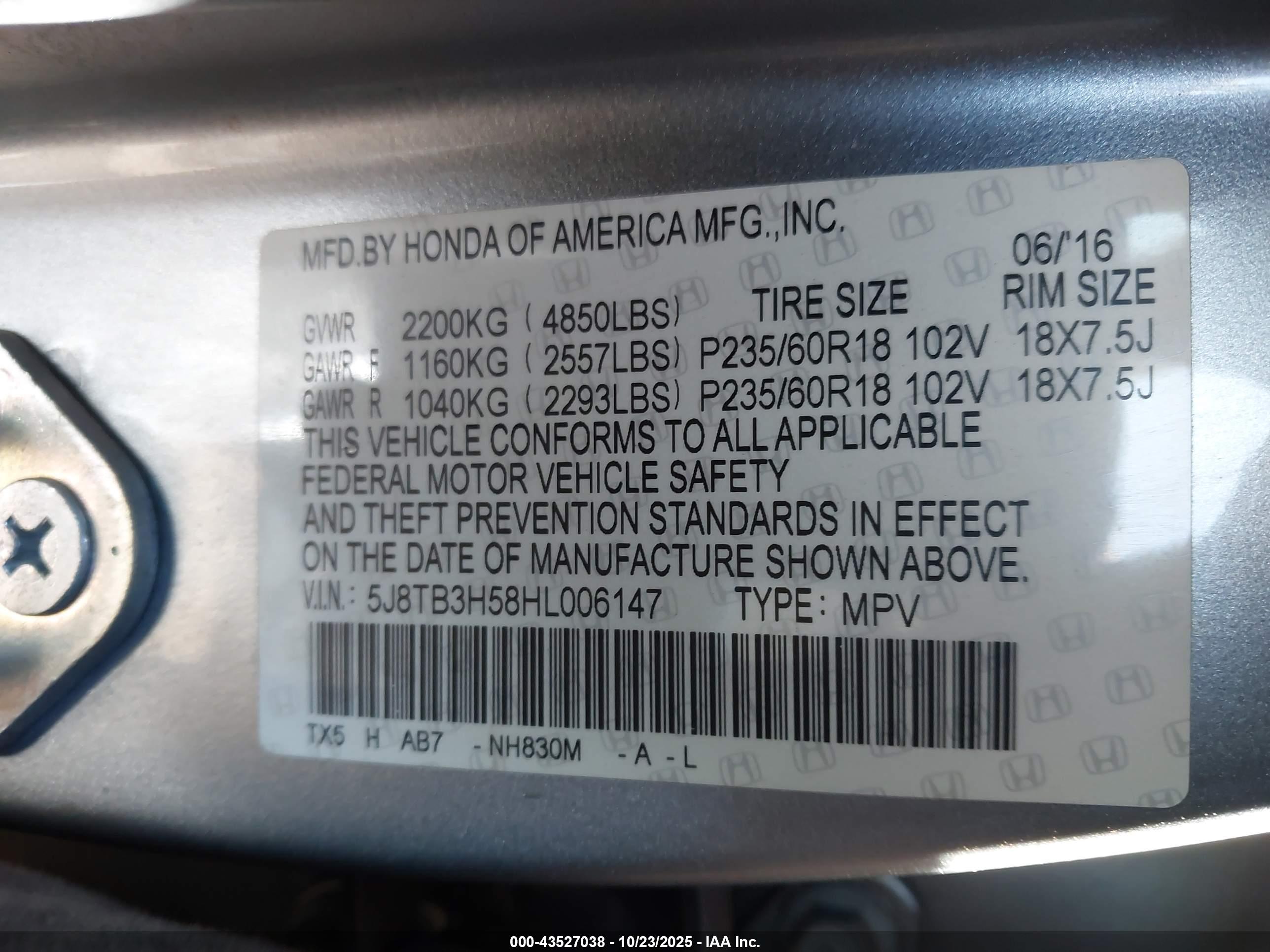 ACURA RDX image 9
