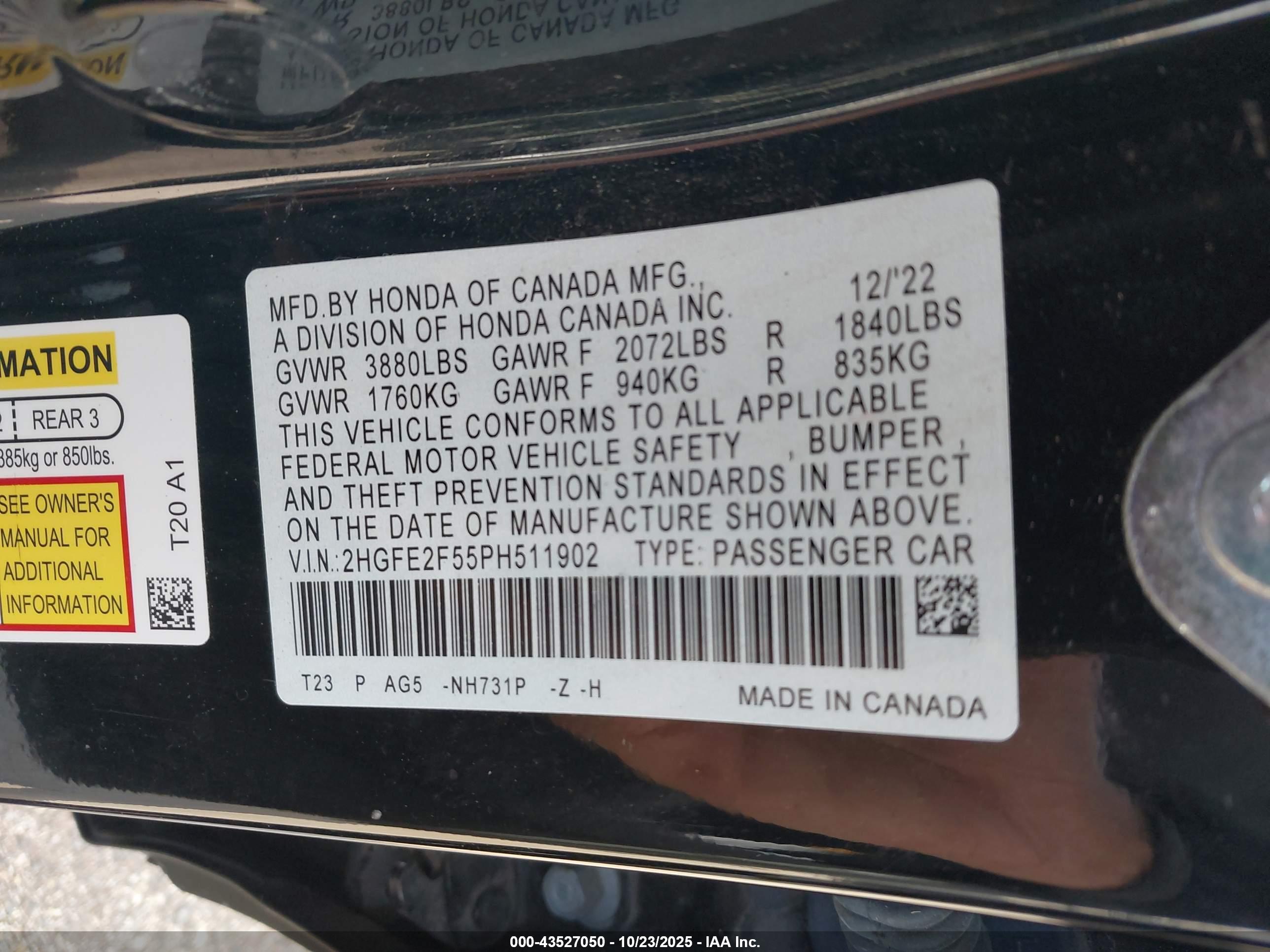 HONDA CIVIC image 9