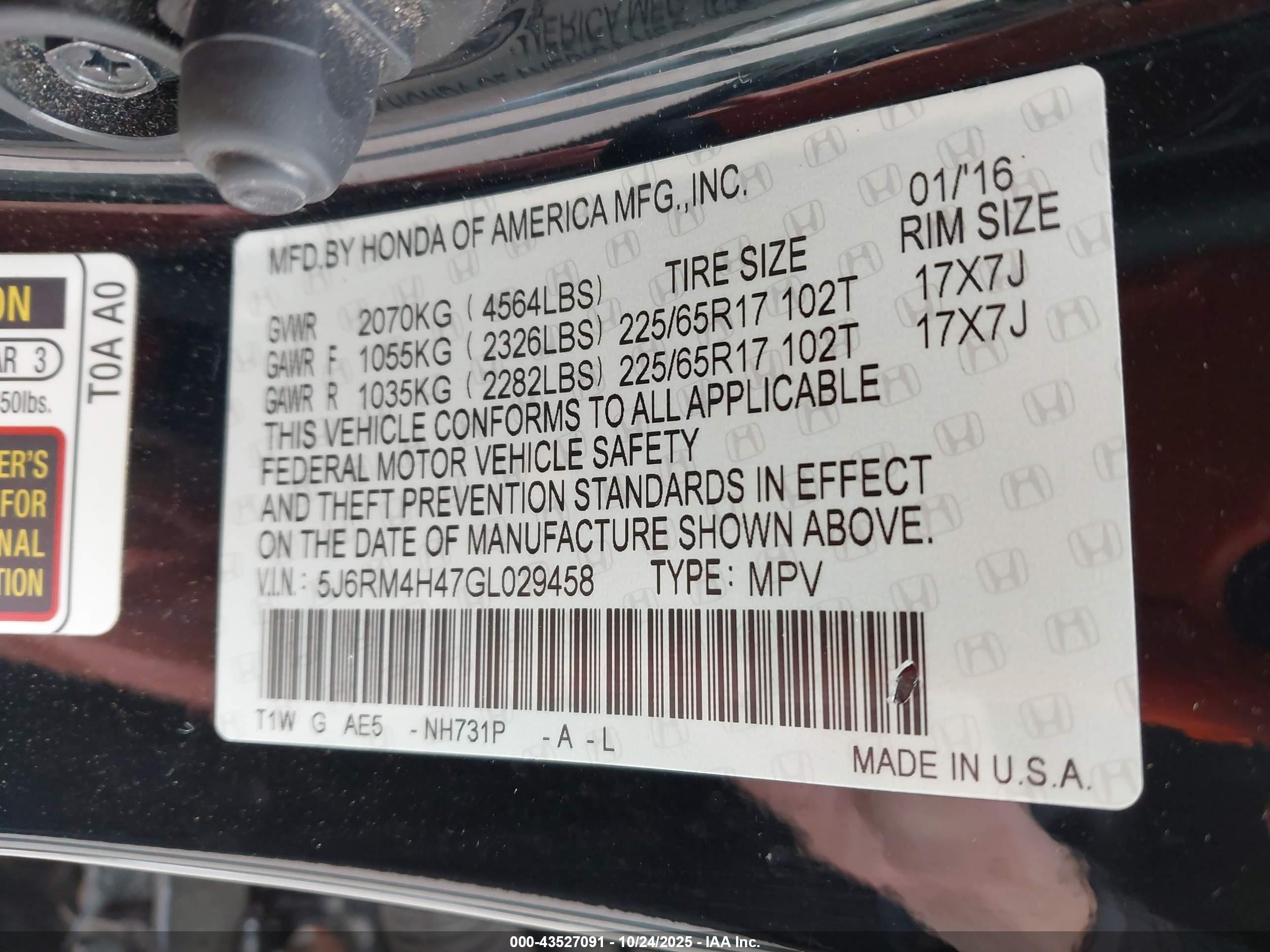HONDA CR-V image 9