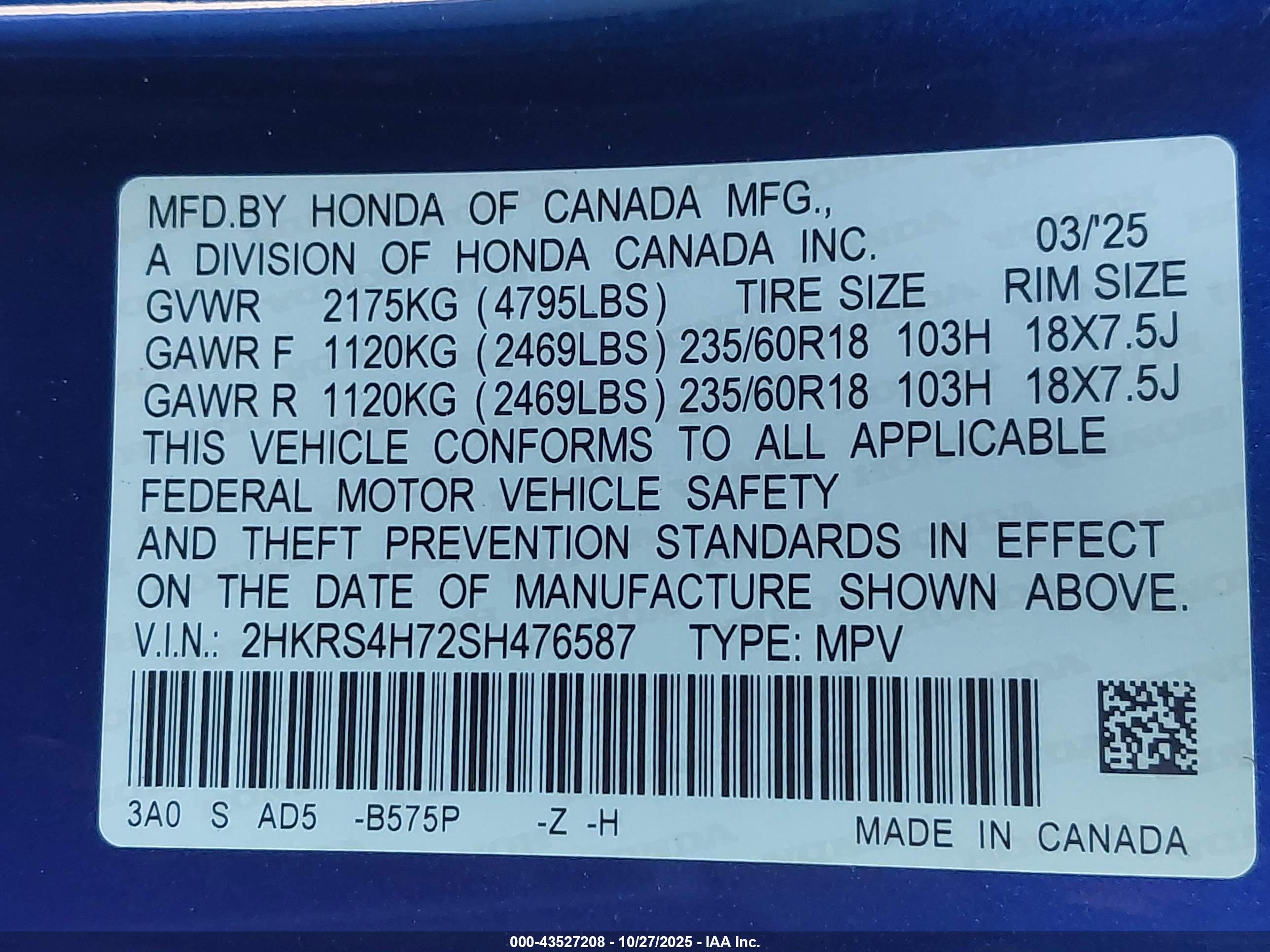 HONDA CR-V image 9