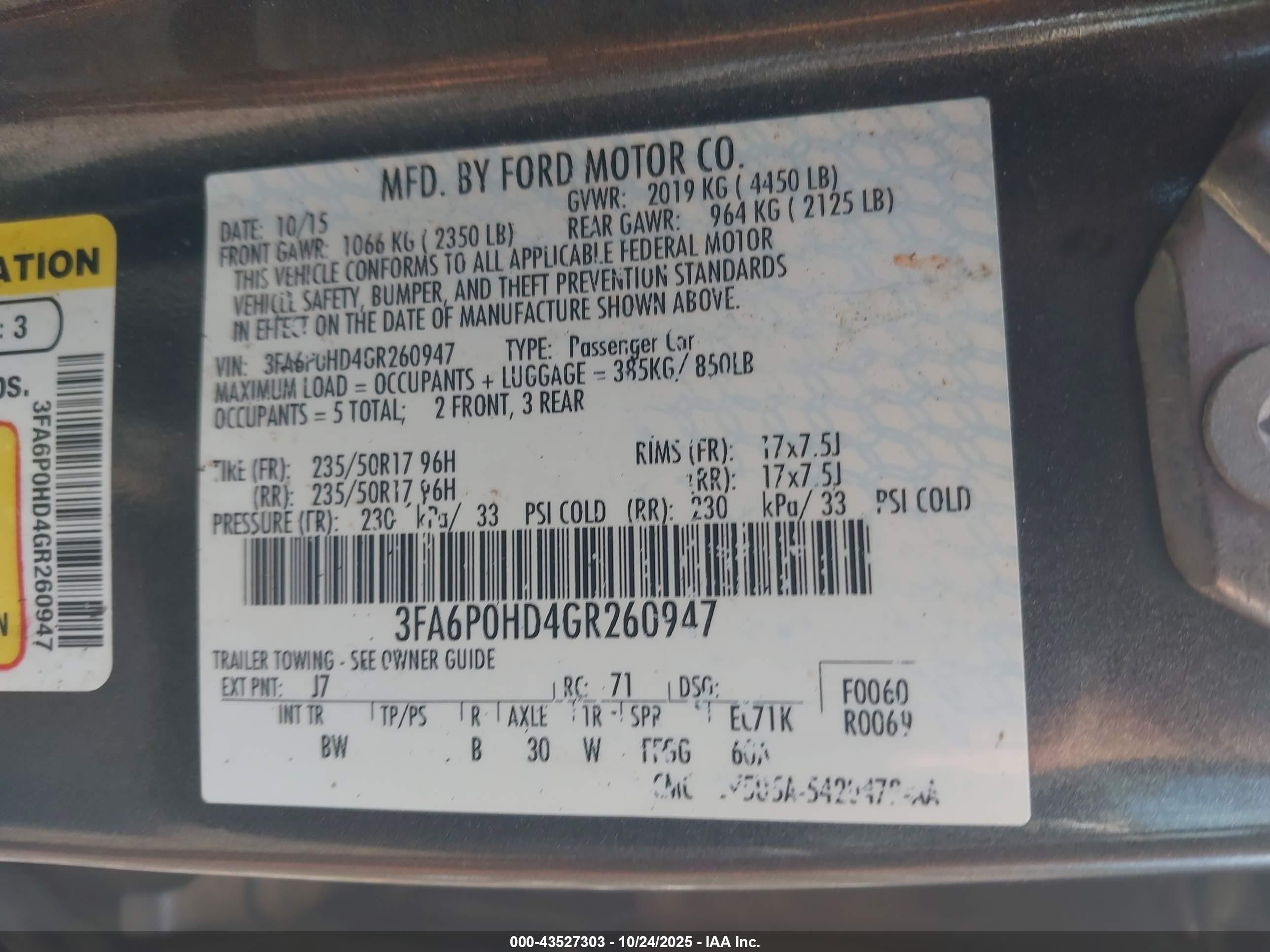 FORD FUSION image 9