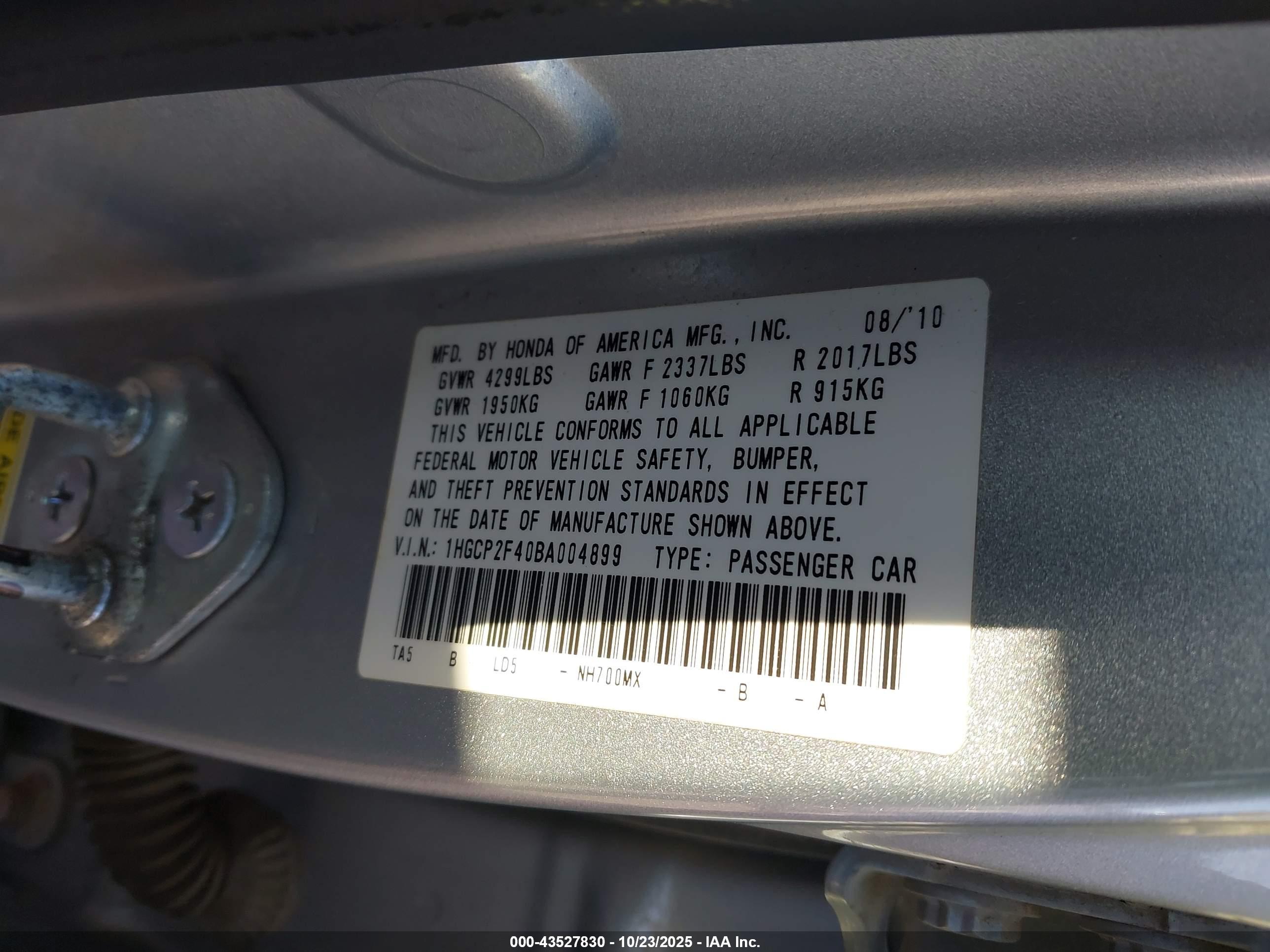 HONDA ACCORD image 9