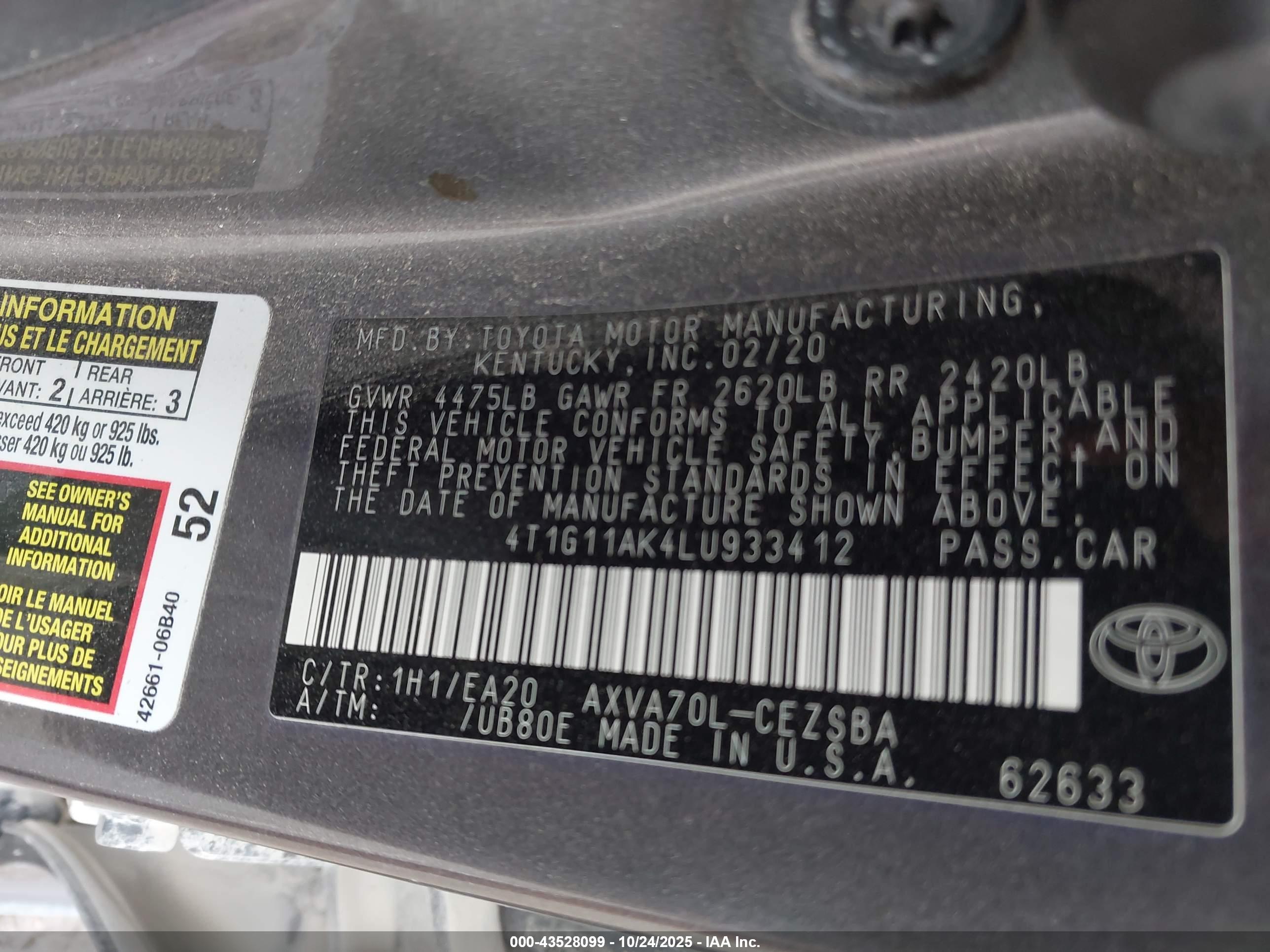 TOYOTA CAMRY image 9