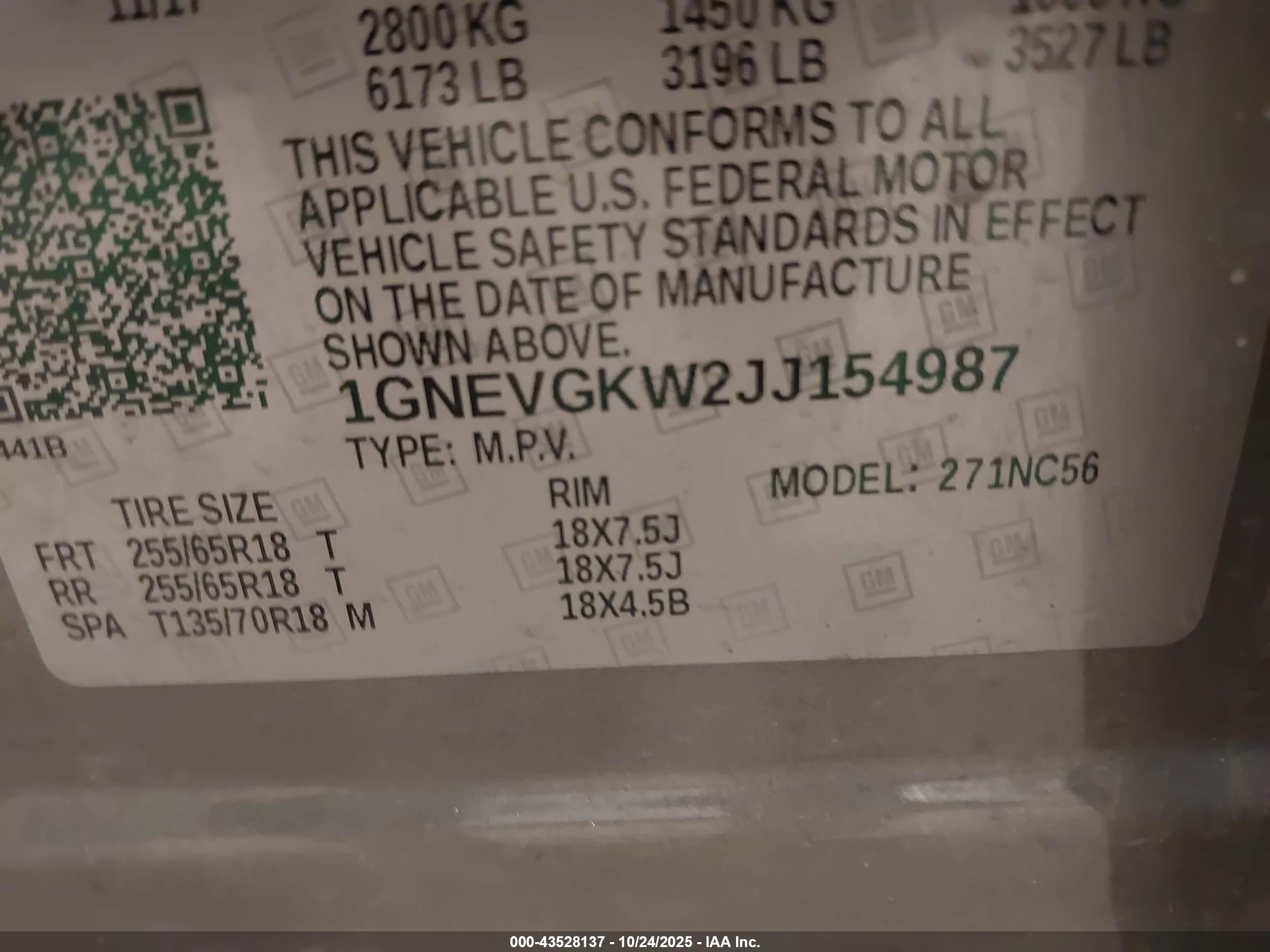 CHEVROLET TRAVERSE image 9