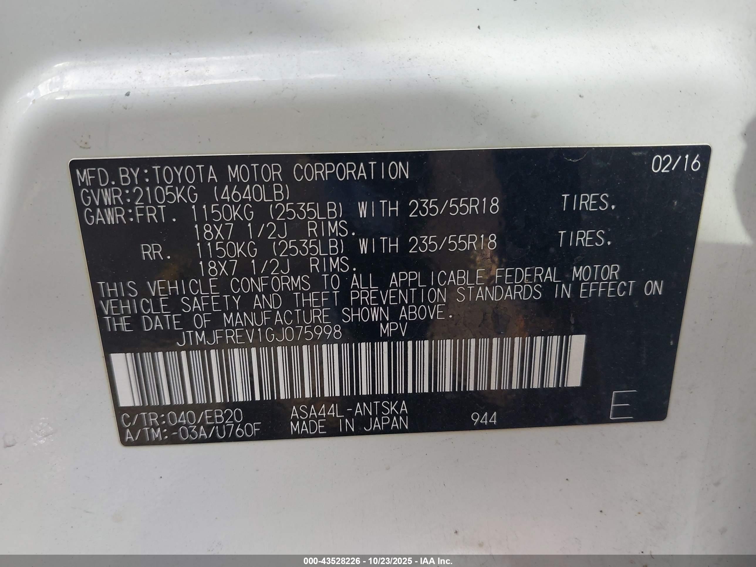 TOYOTA RAV4 image 9