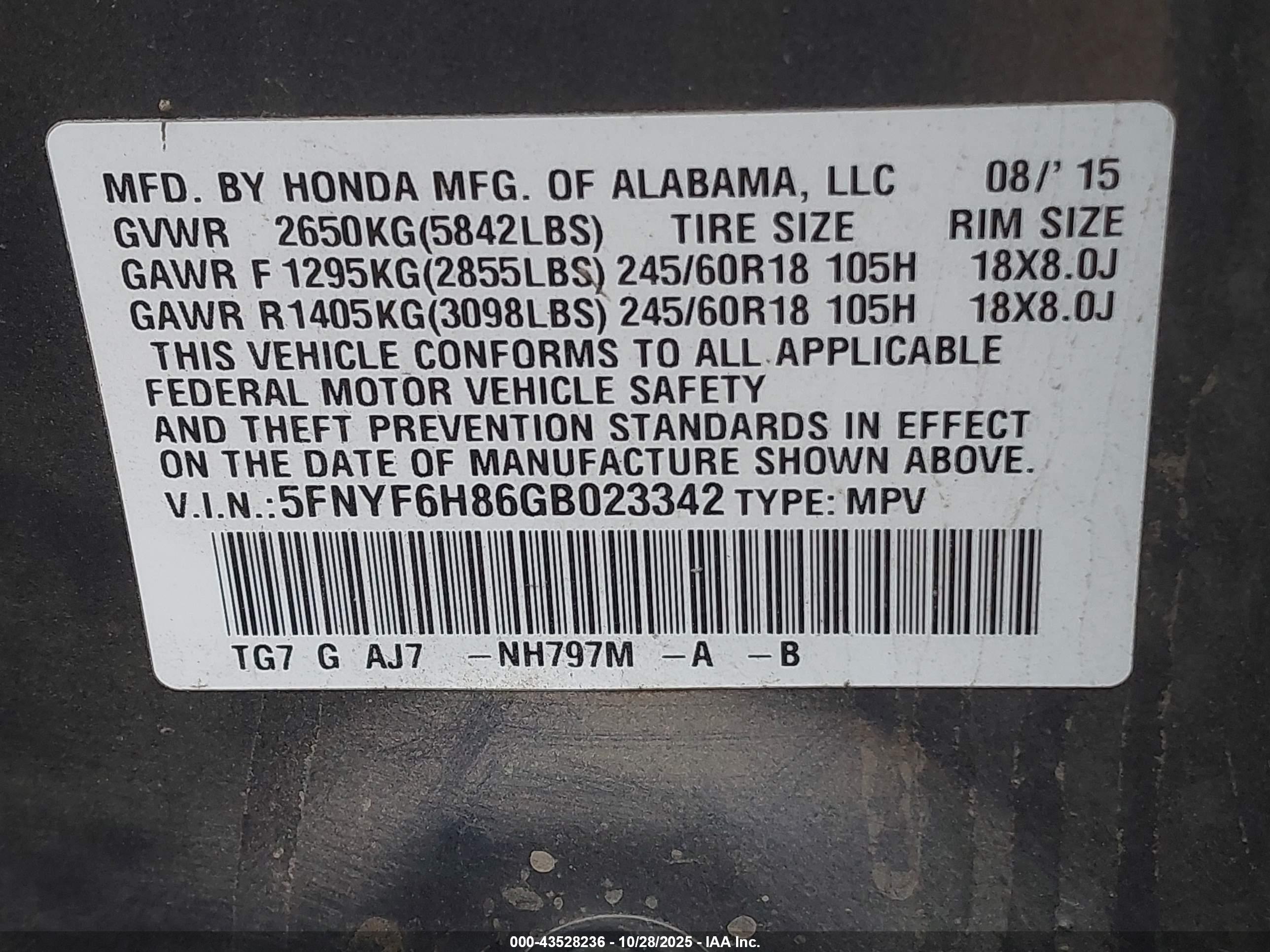 HONDA PILOT image 9