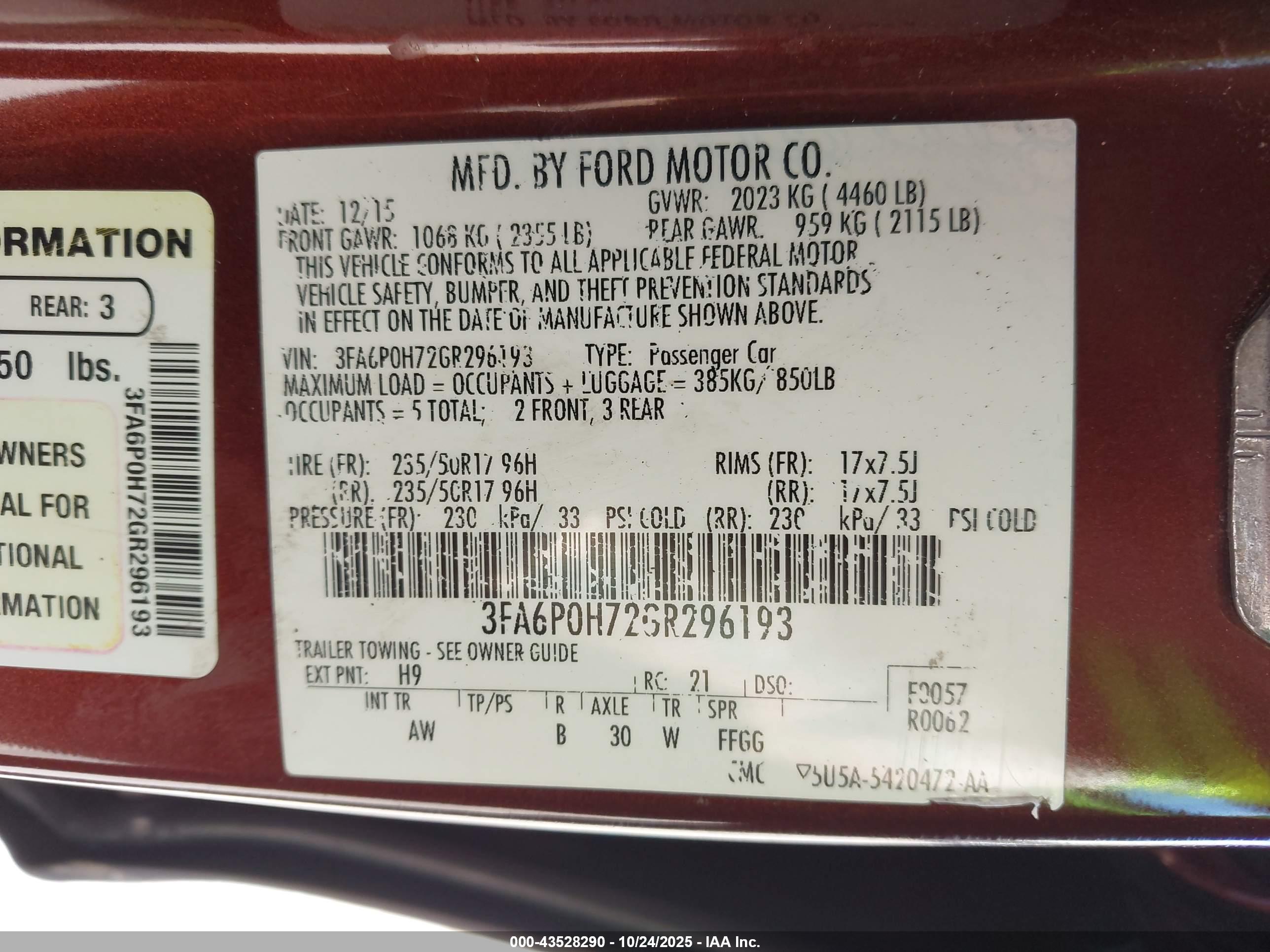 FORD FUSION image 9