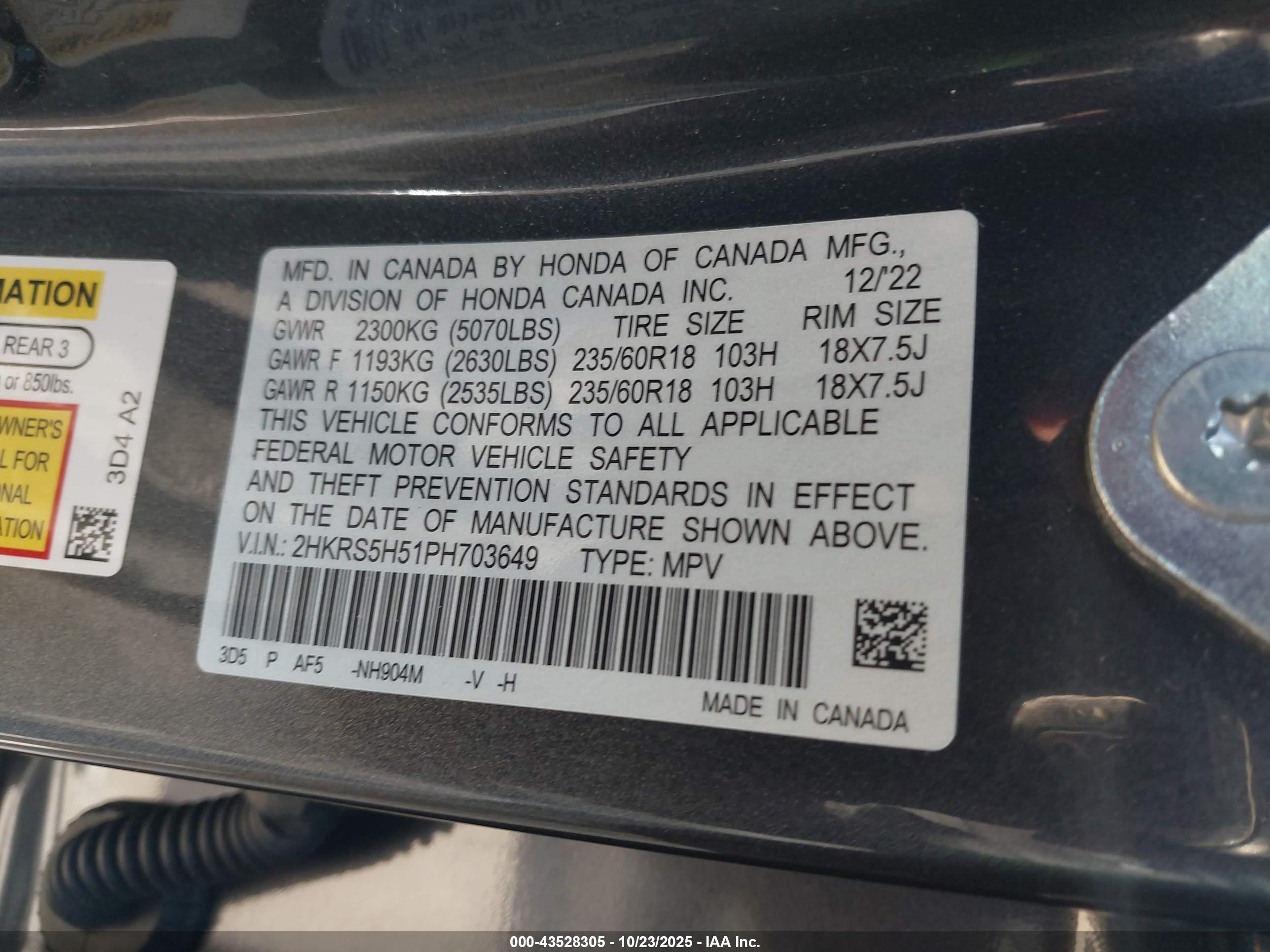 HONDA CR-V image 9