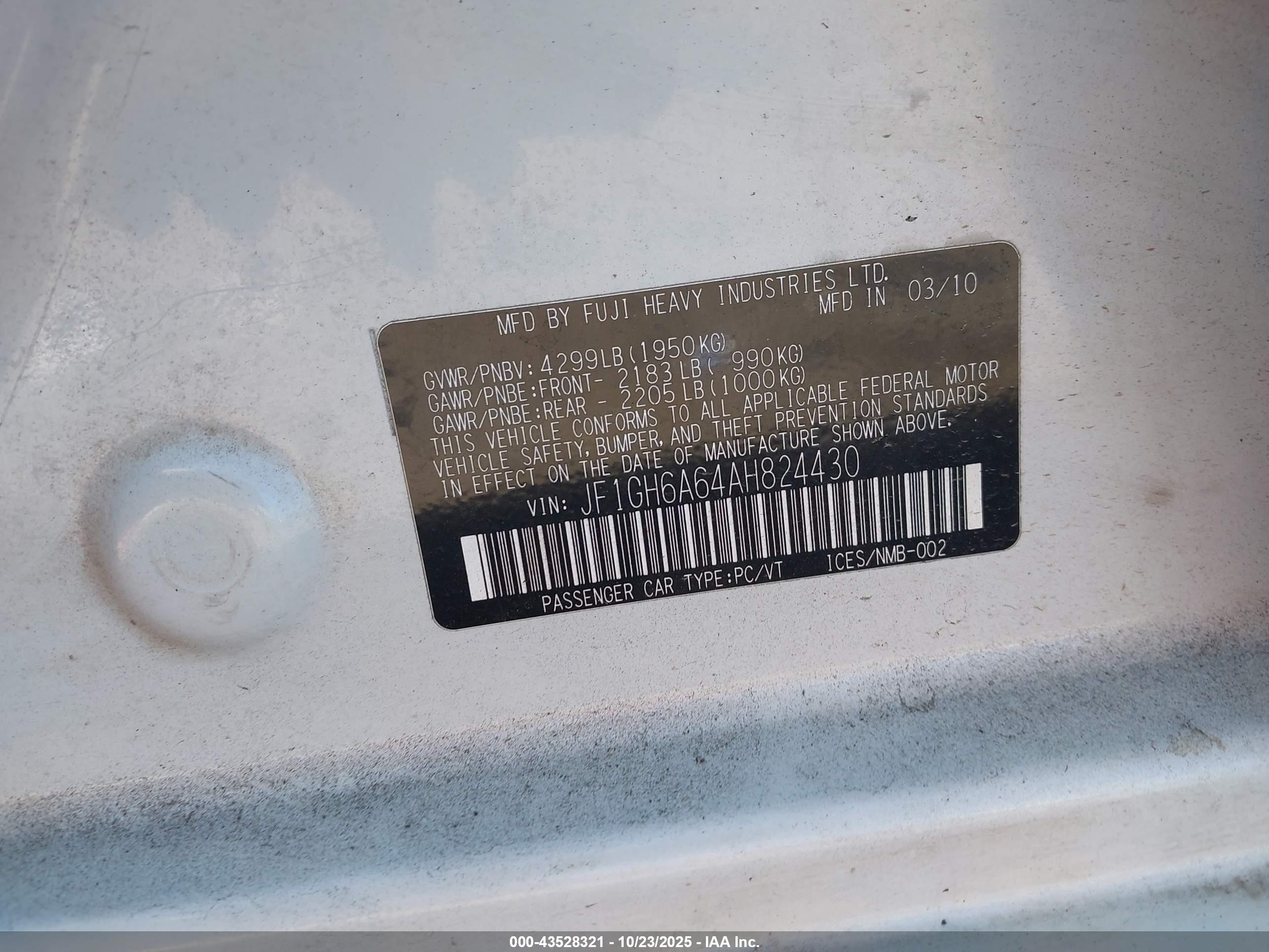 SUBARU IMPREZA image 9