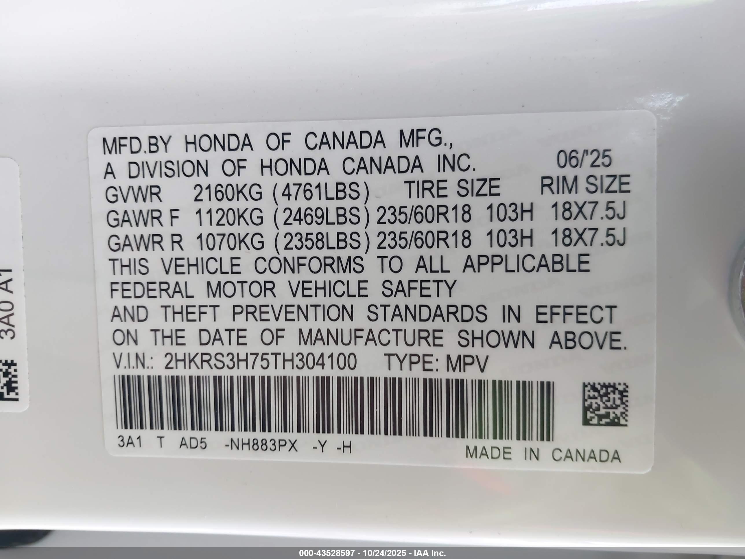 HONDA CR-V image 9
