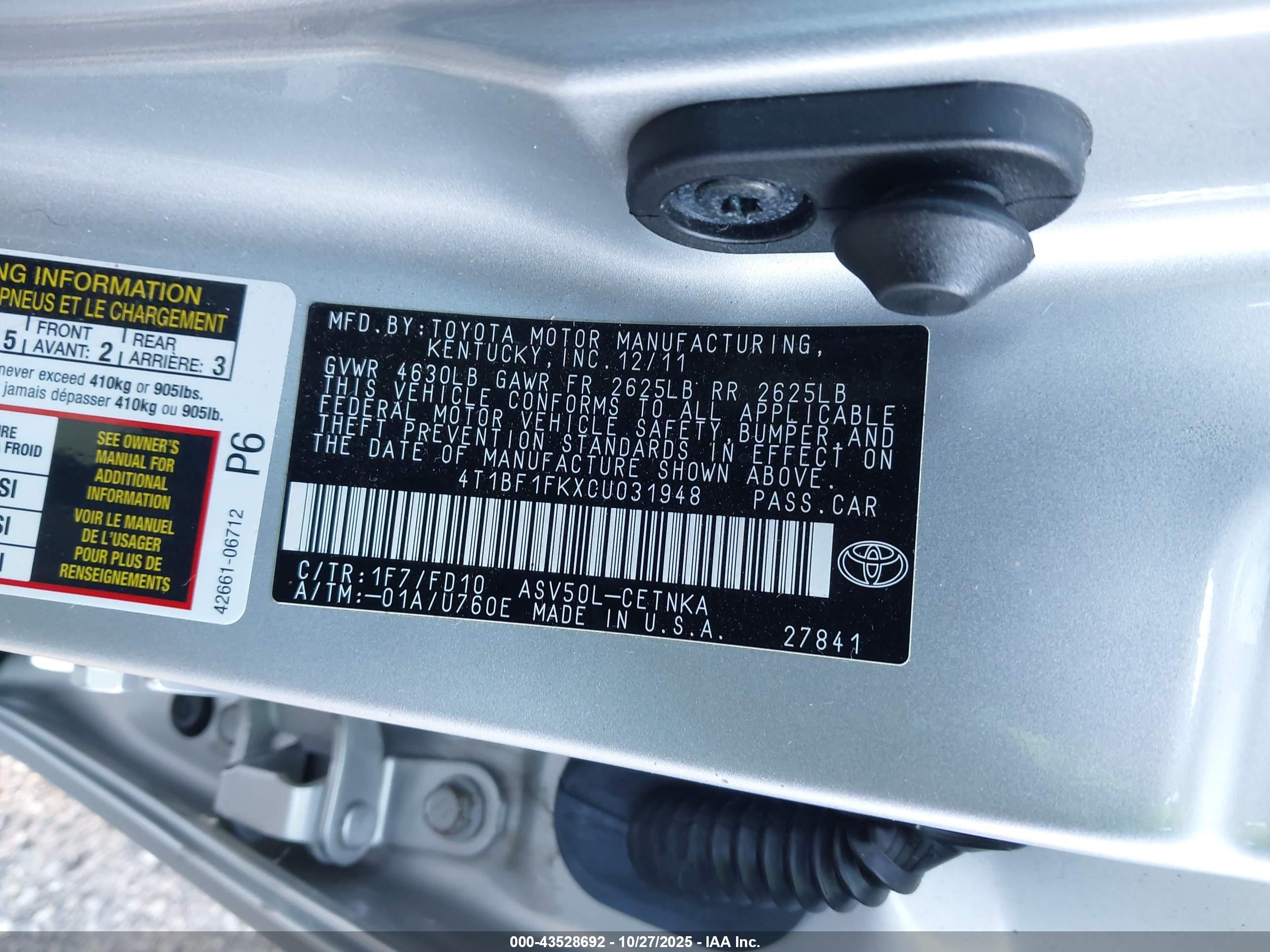 TOYOTA CAMRY image 9