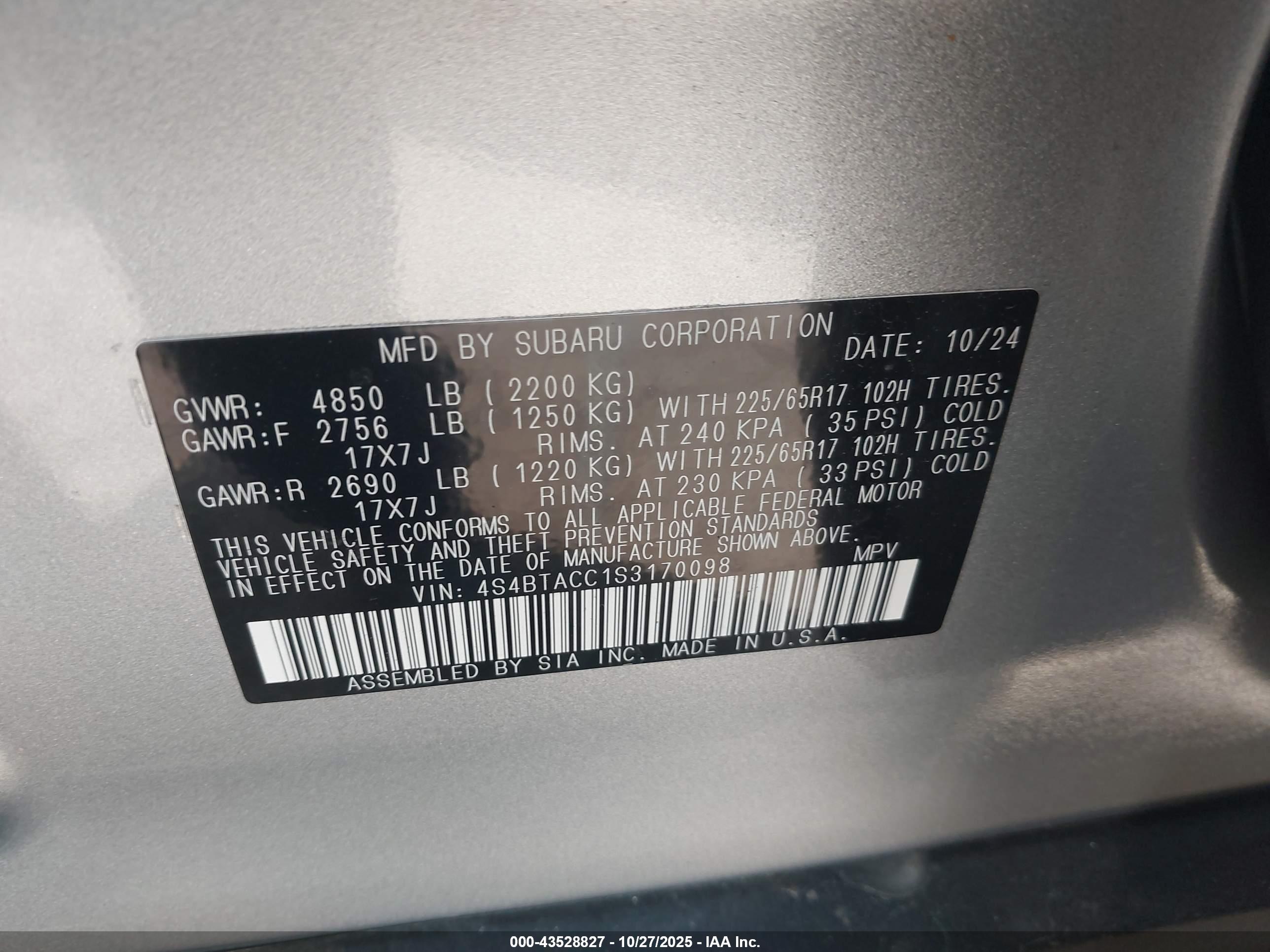 SUBARU OUTBACK image 9