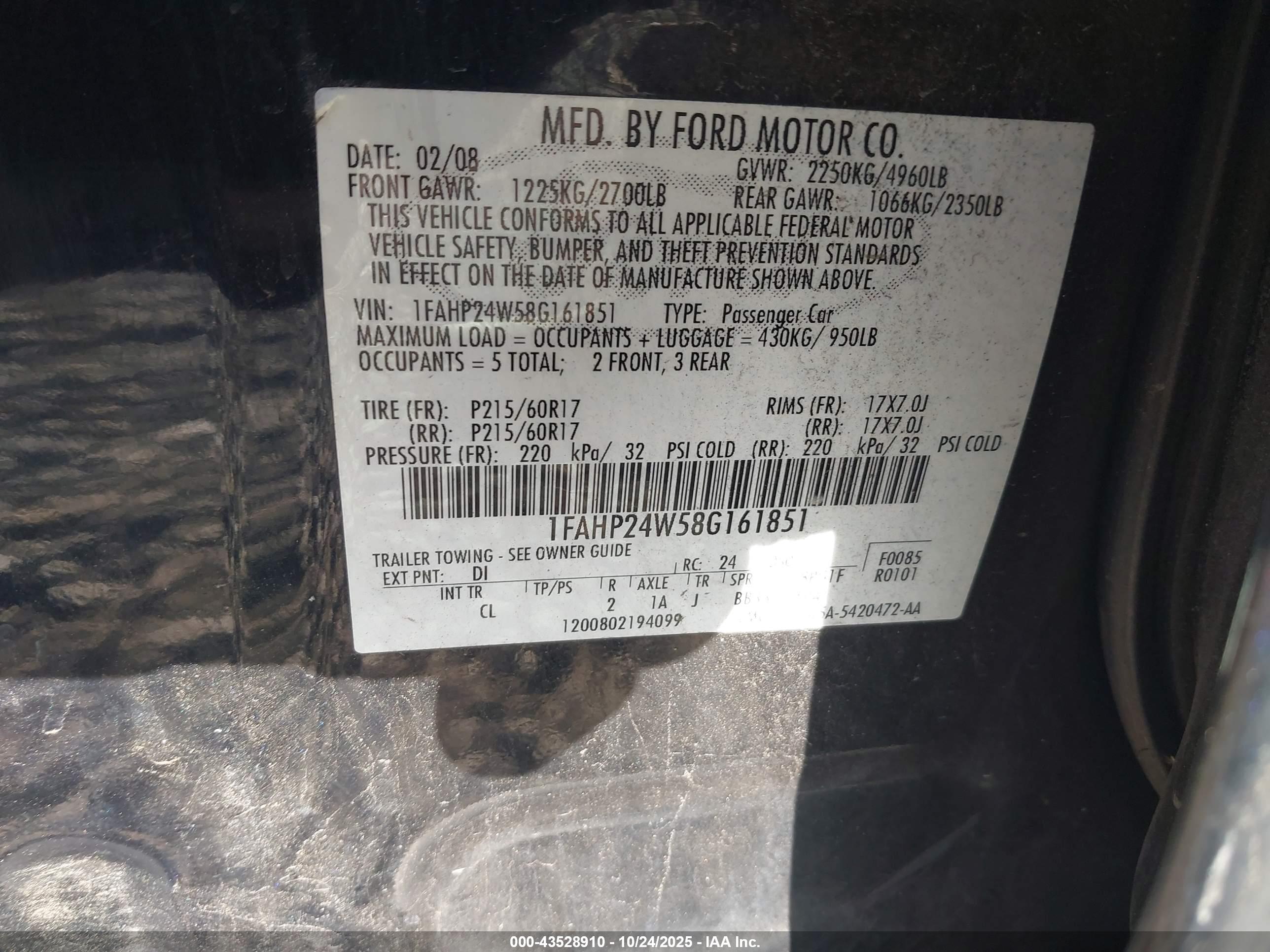 FORD TAURUS image 9
