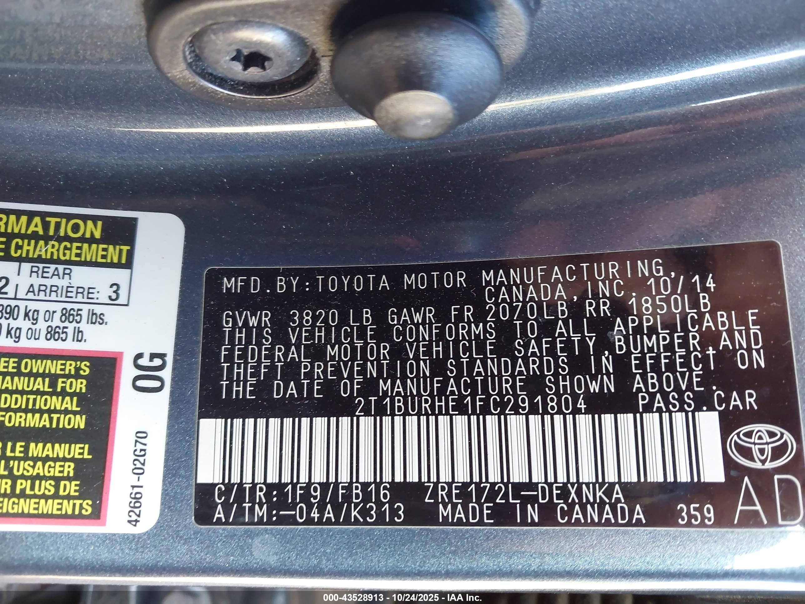 TOYOTA COROLLA image 9