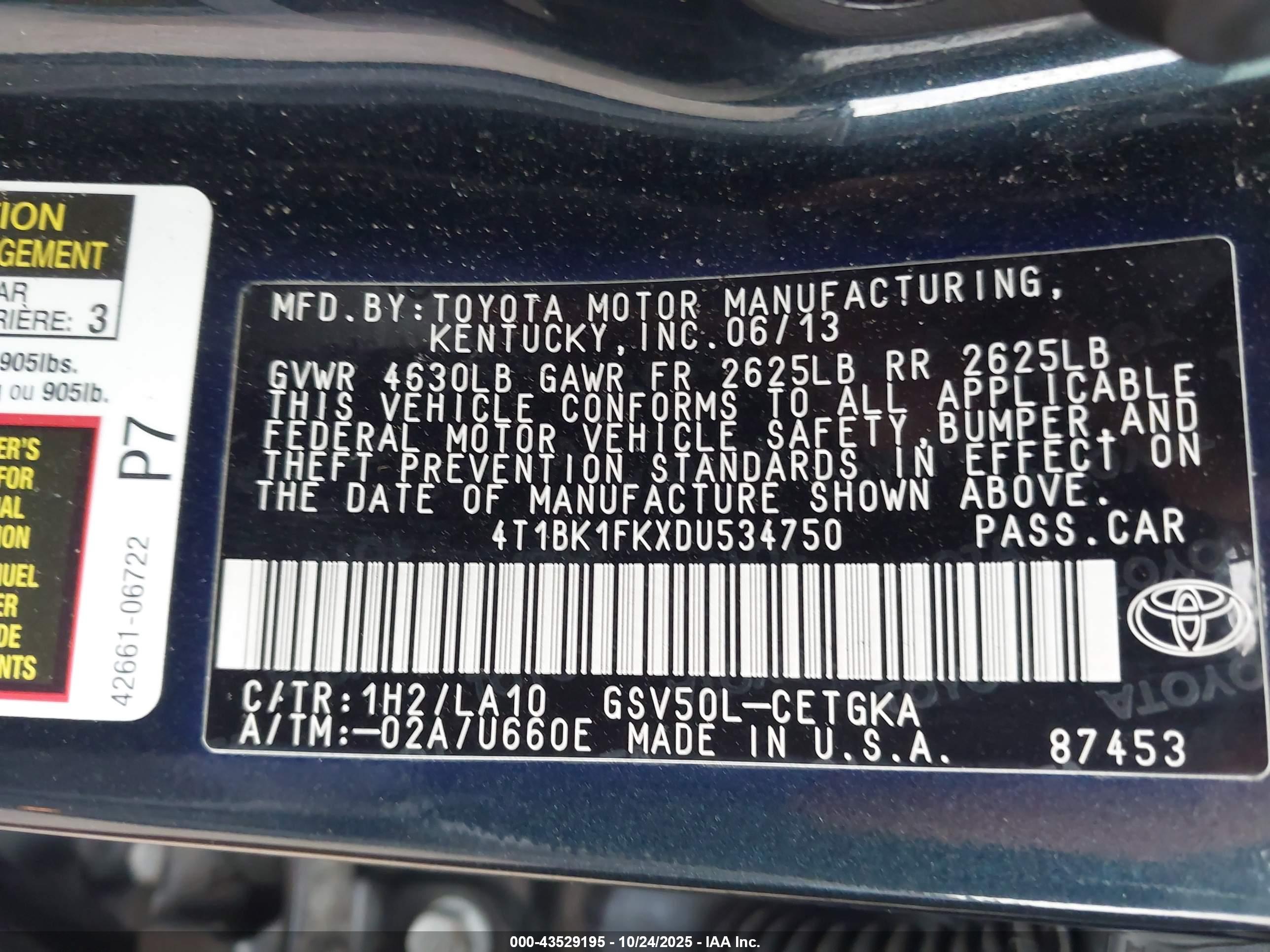TOYOTA CAMRY image 9