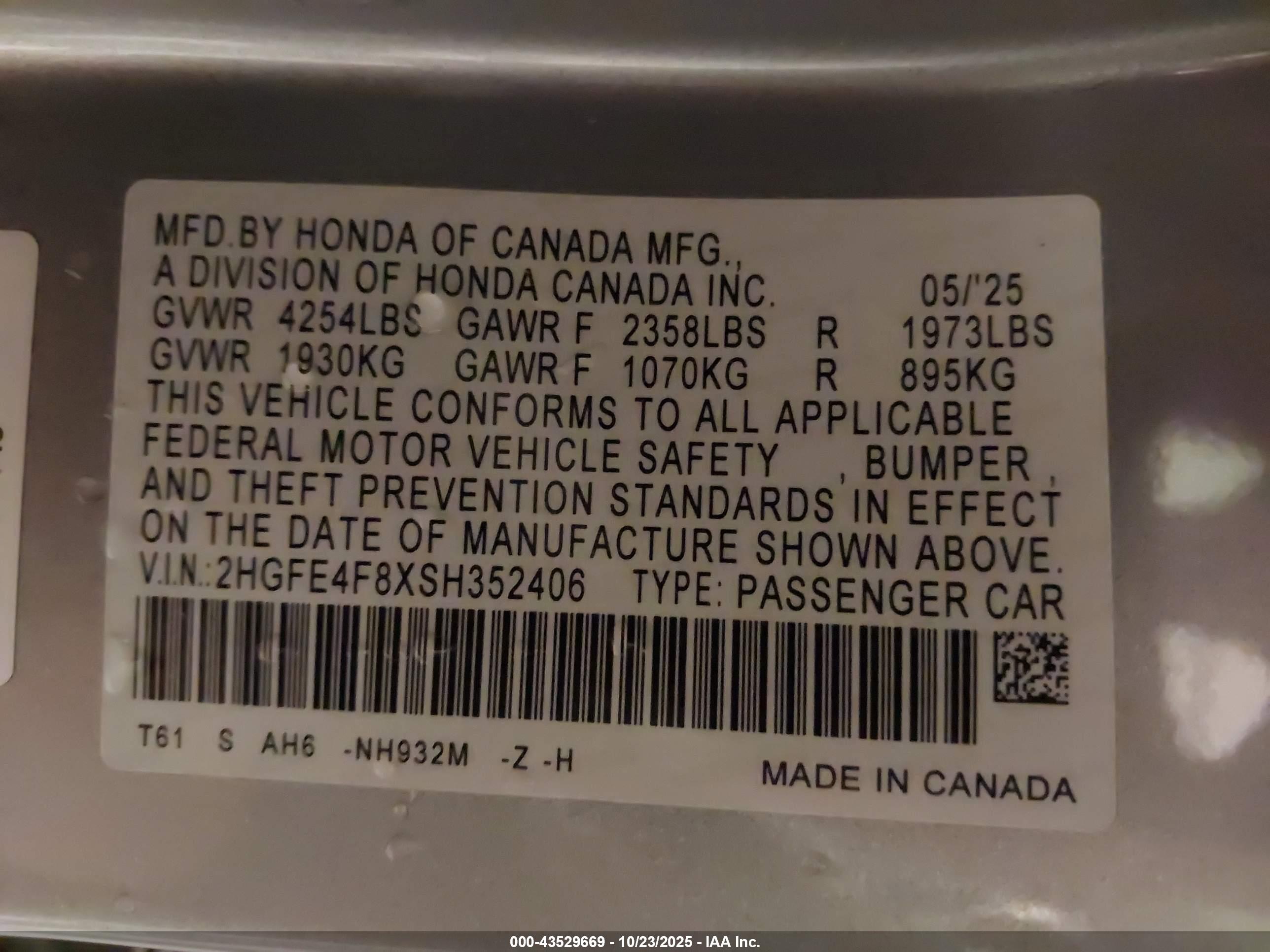 HONDA CIVIC image 9