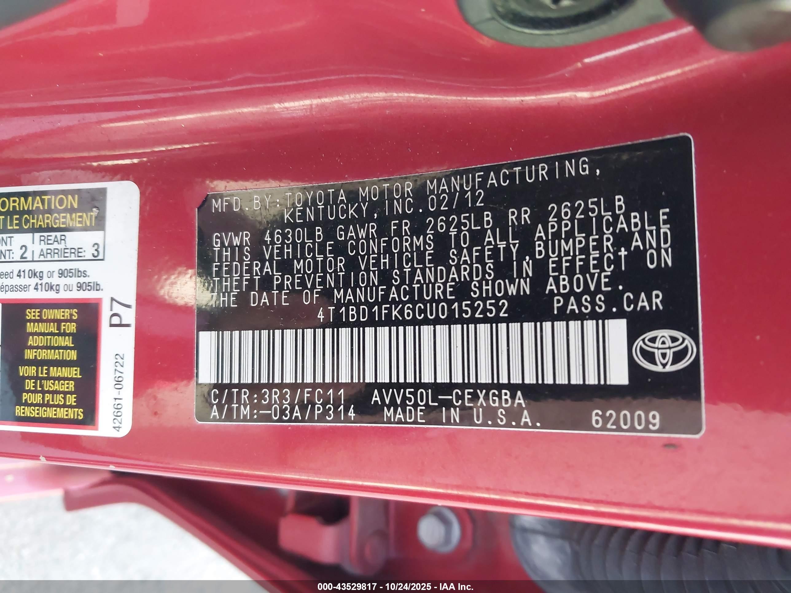 TOYOTA CAMRY image 9