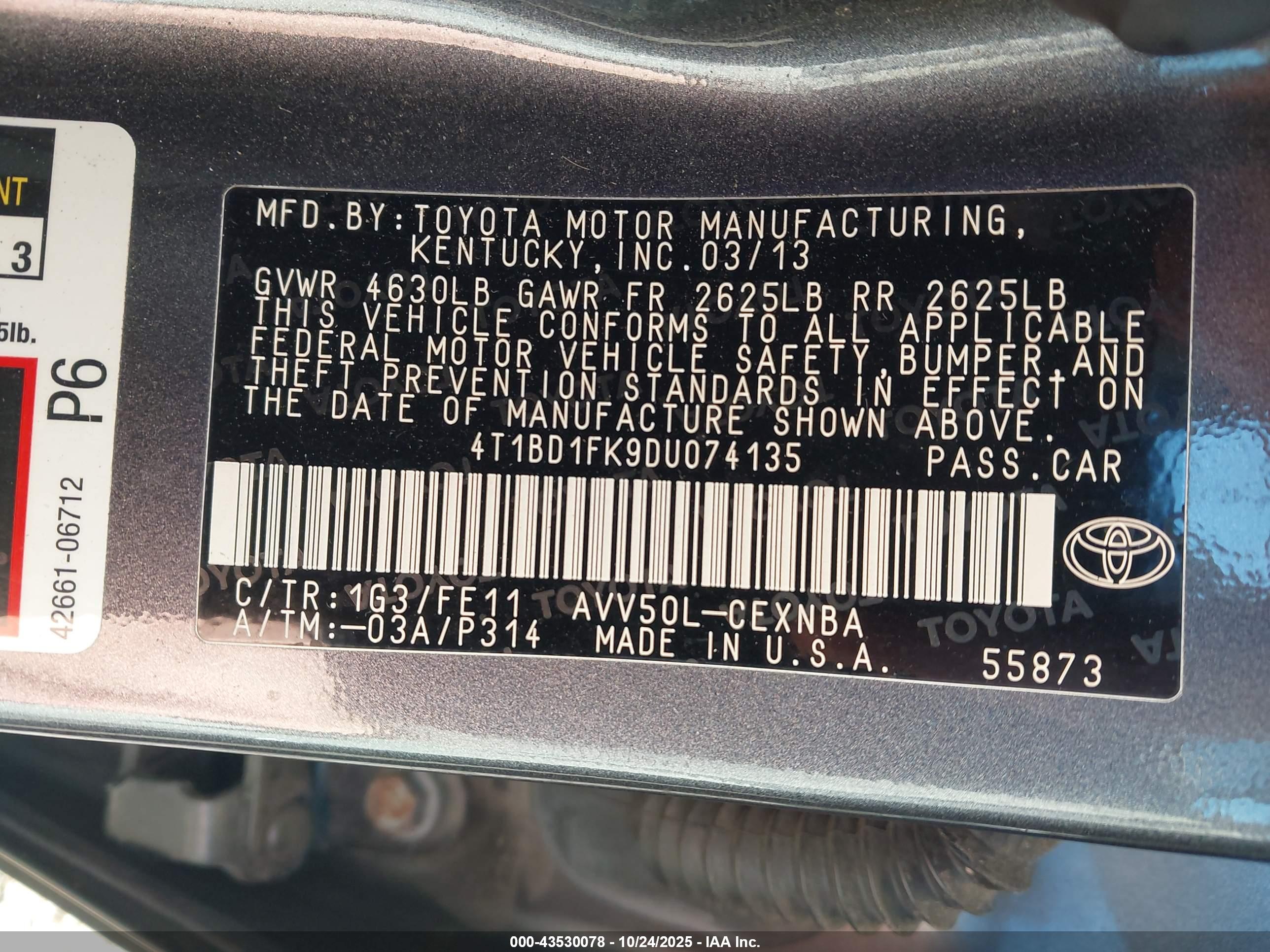 TOYOTA CAMRY image 9