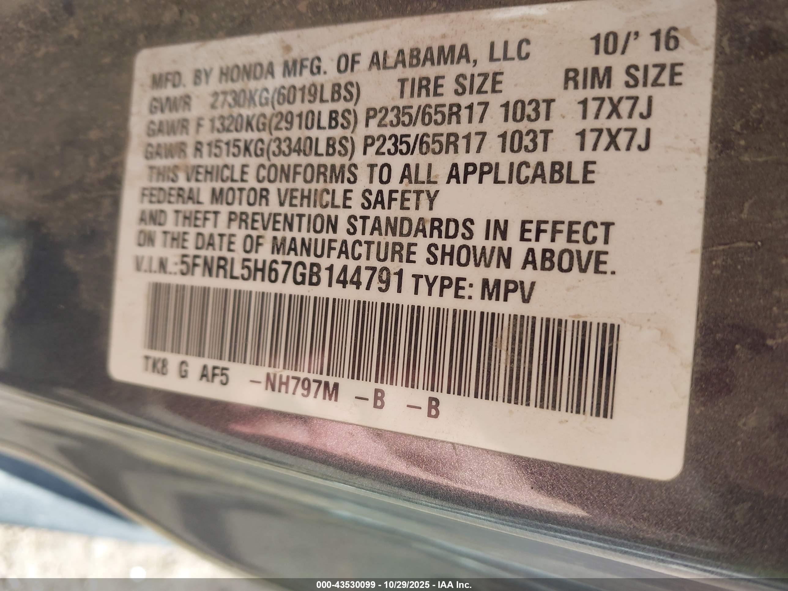 HONDA ODYSSEY image 9