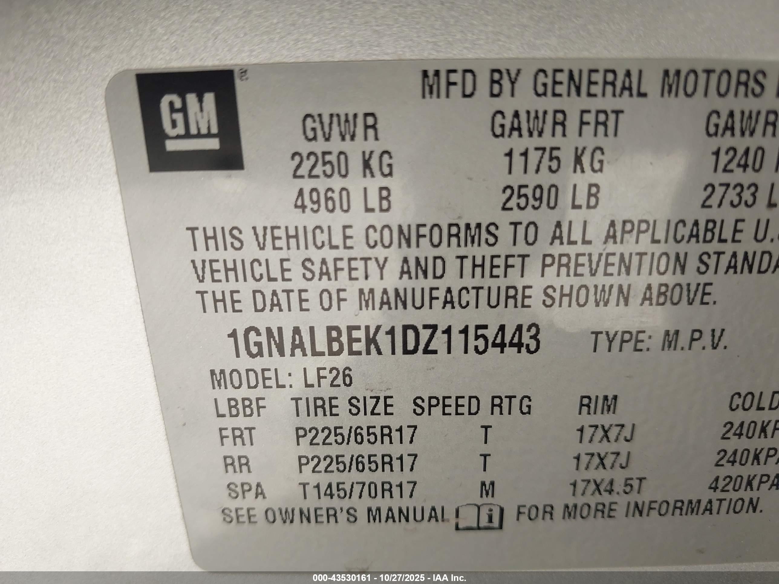 CHEVROLET EQUINOX image 9