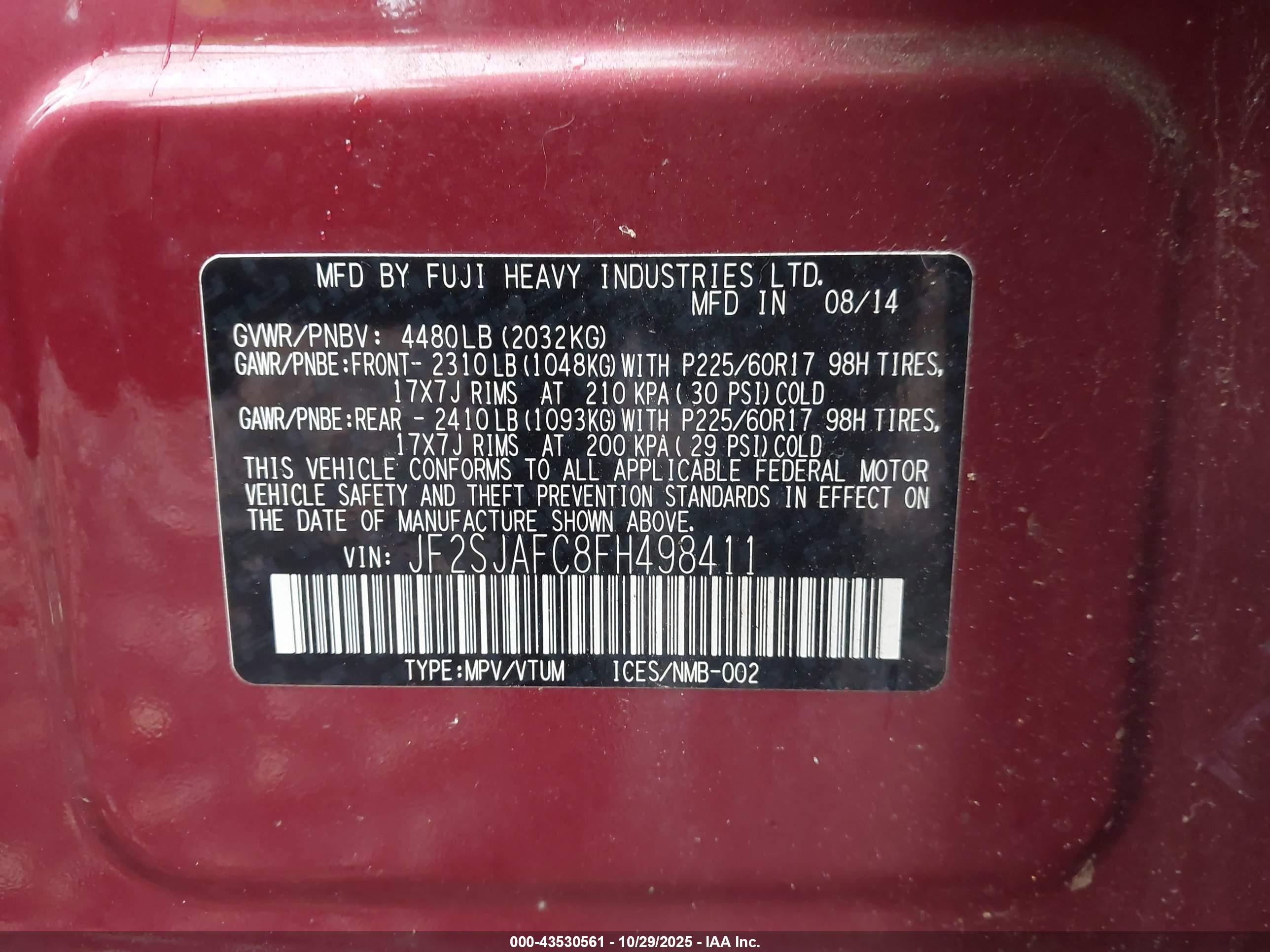 SUBARU FORESTER image 9
