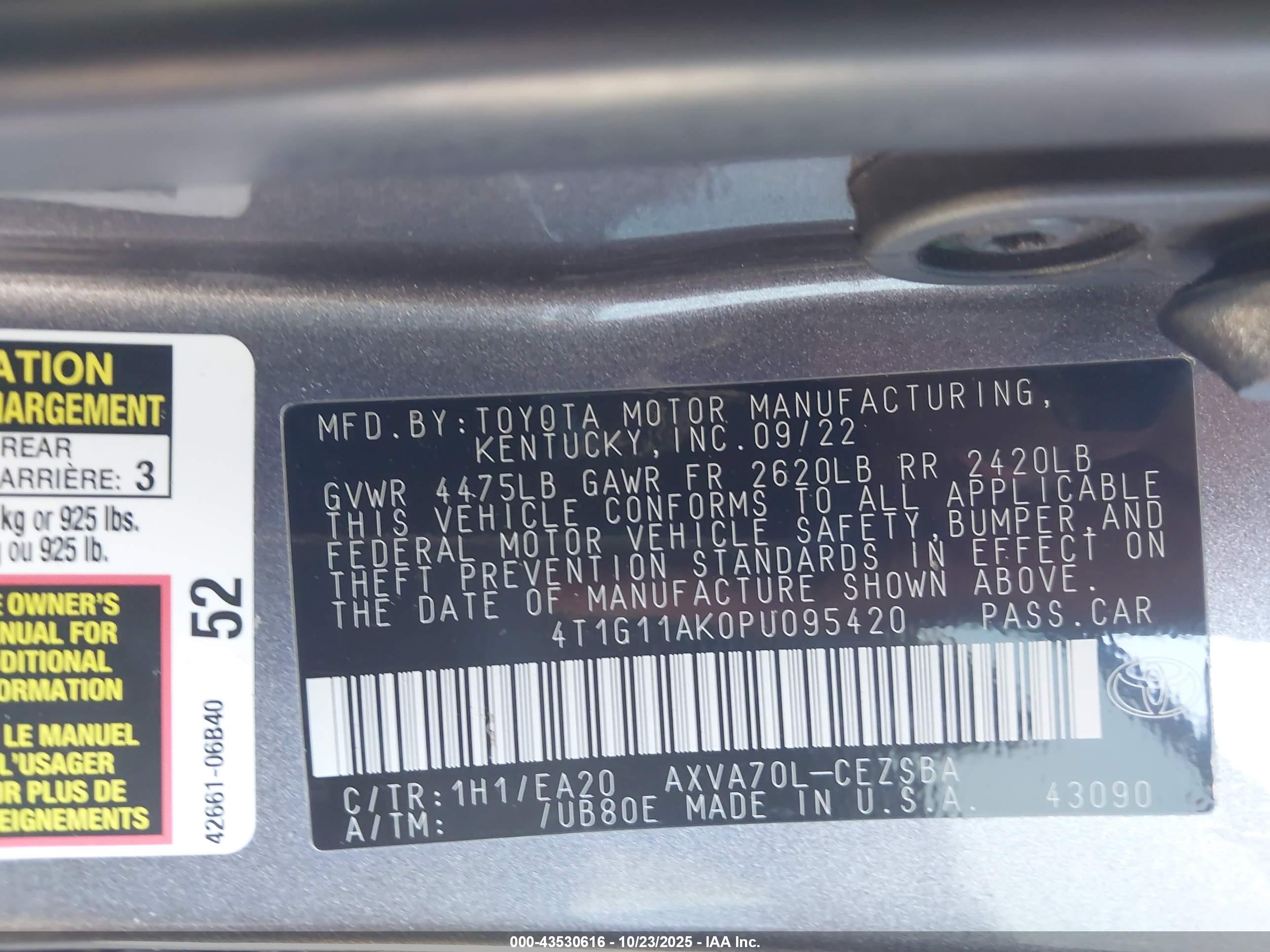 TOYOTA CAMRY image 9