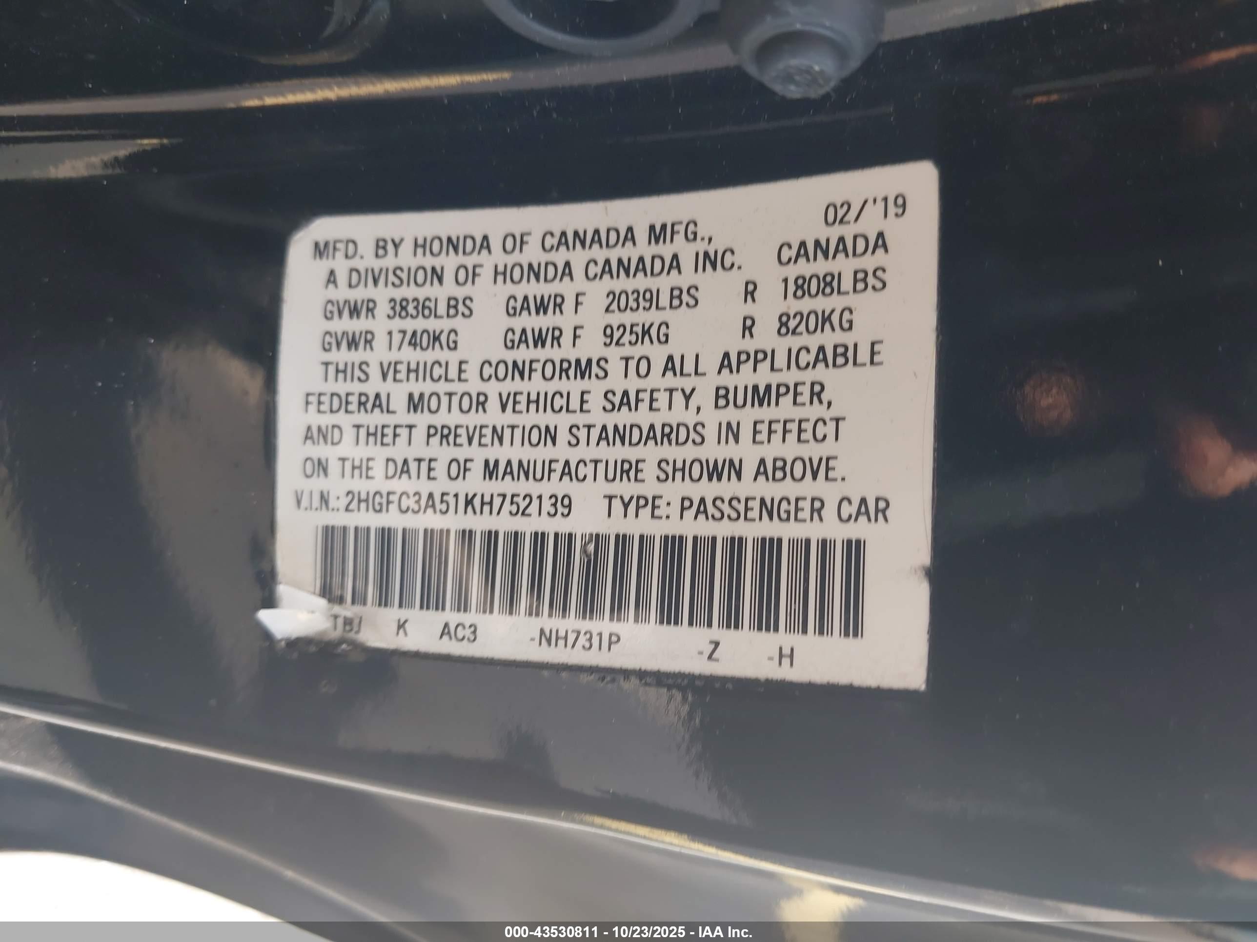 HONDA CIVIC image 9