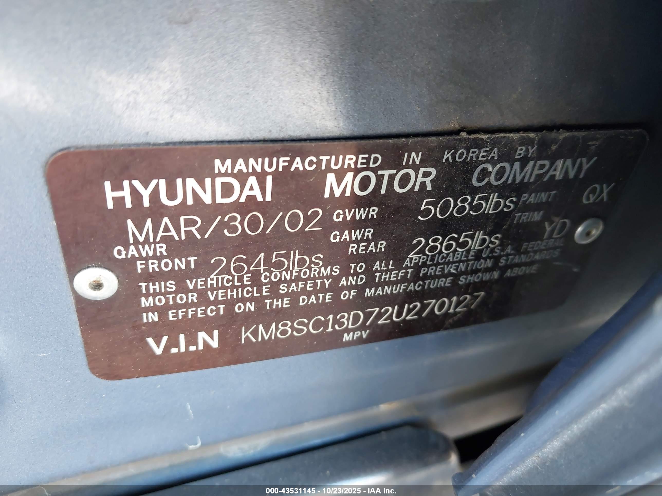 HYUNDAI SANTA image 9
