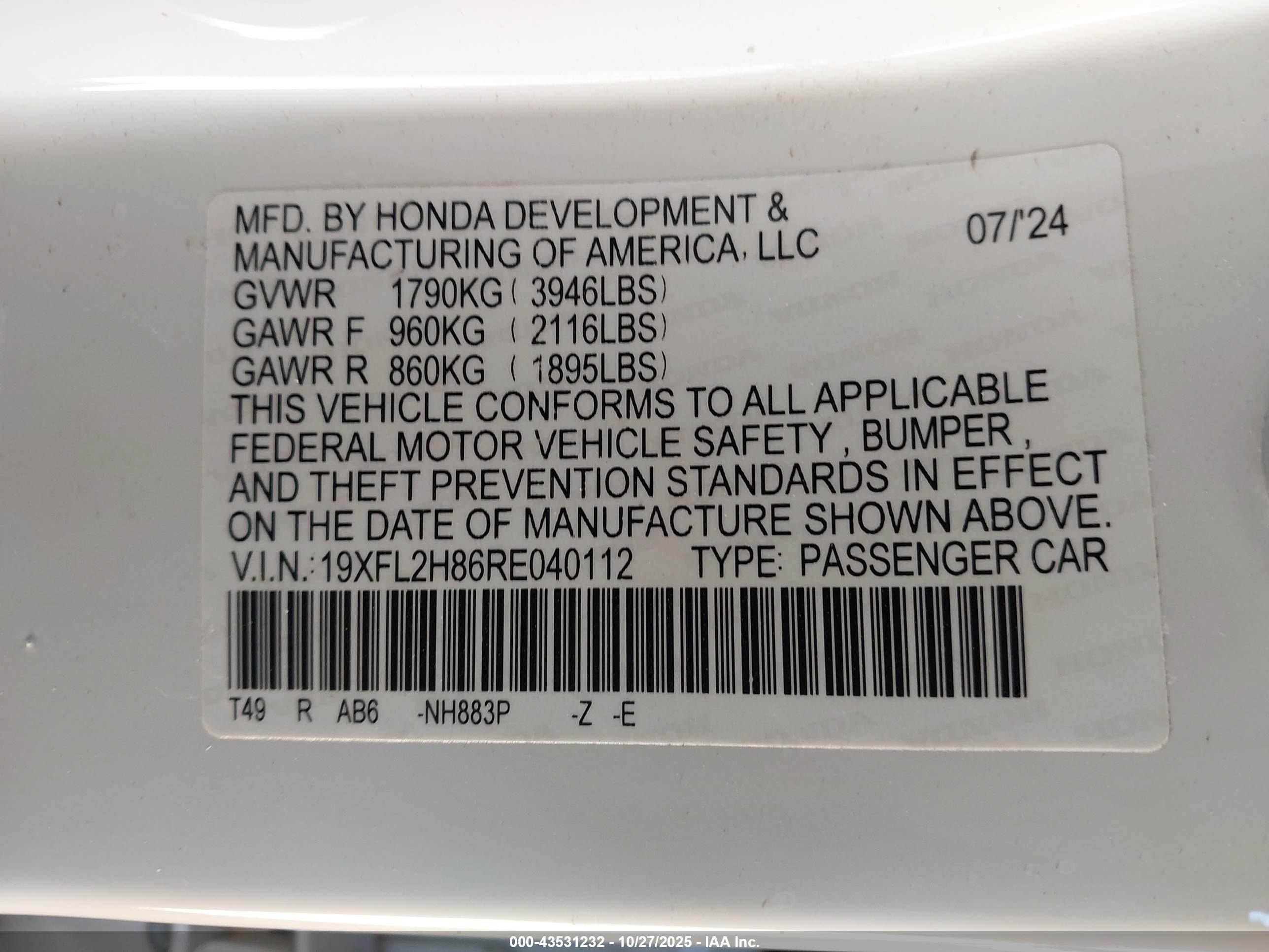 HONDA CIVIC image 9