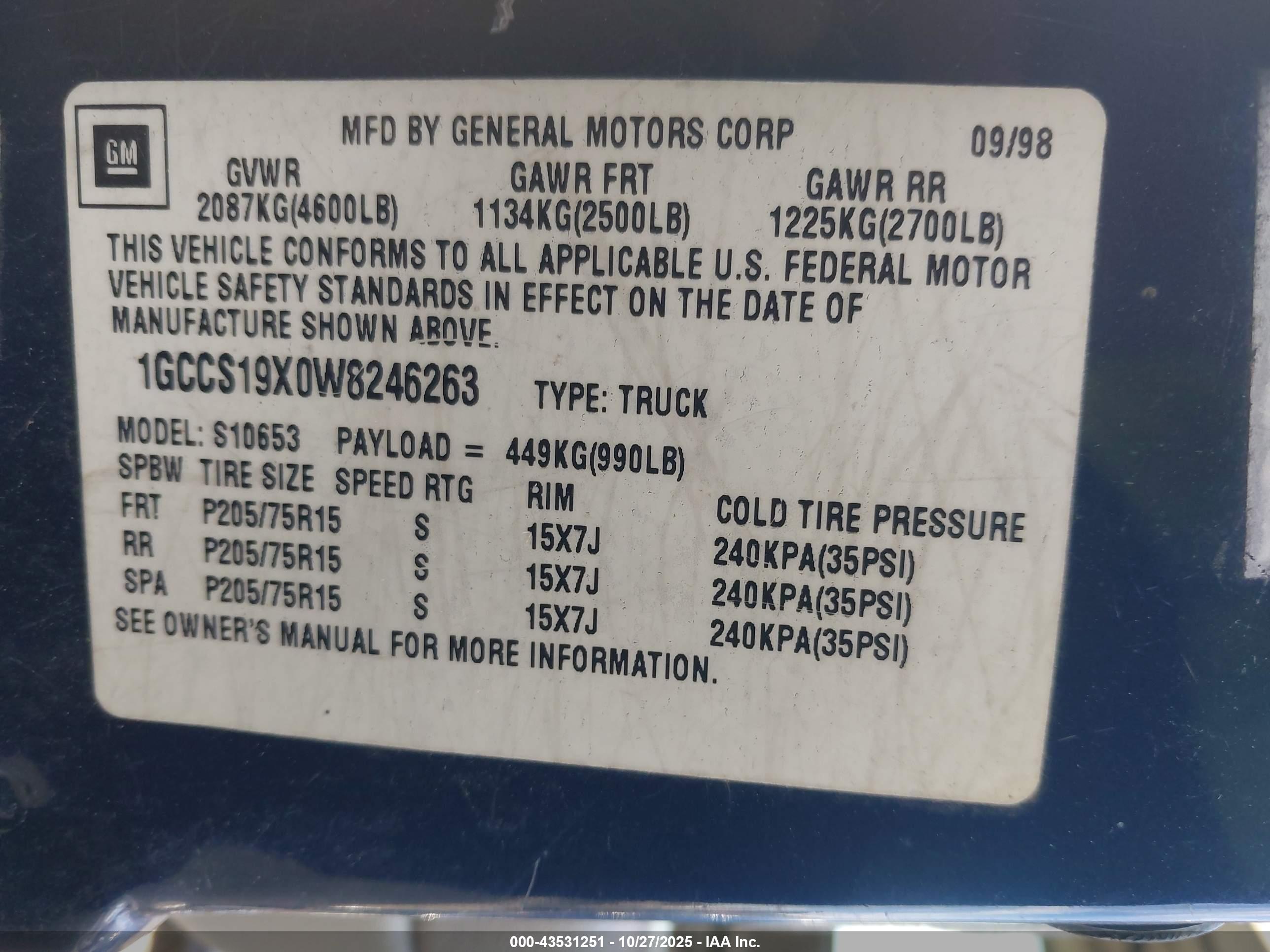 CHEVROLET S-10 image 9