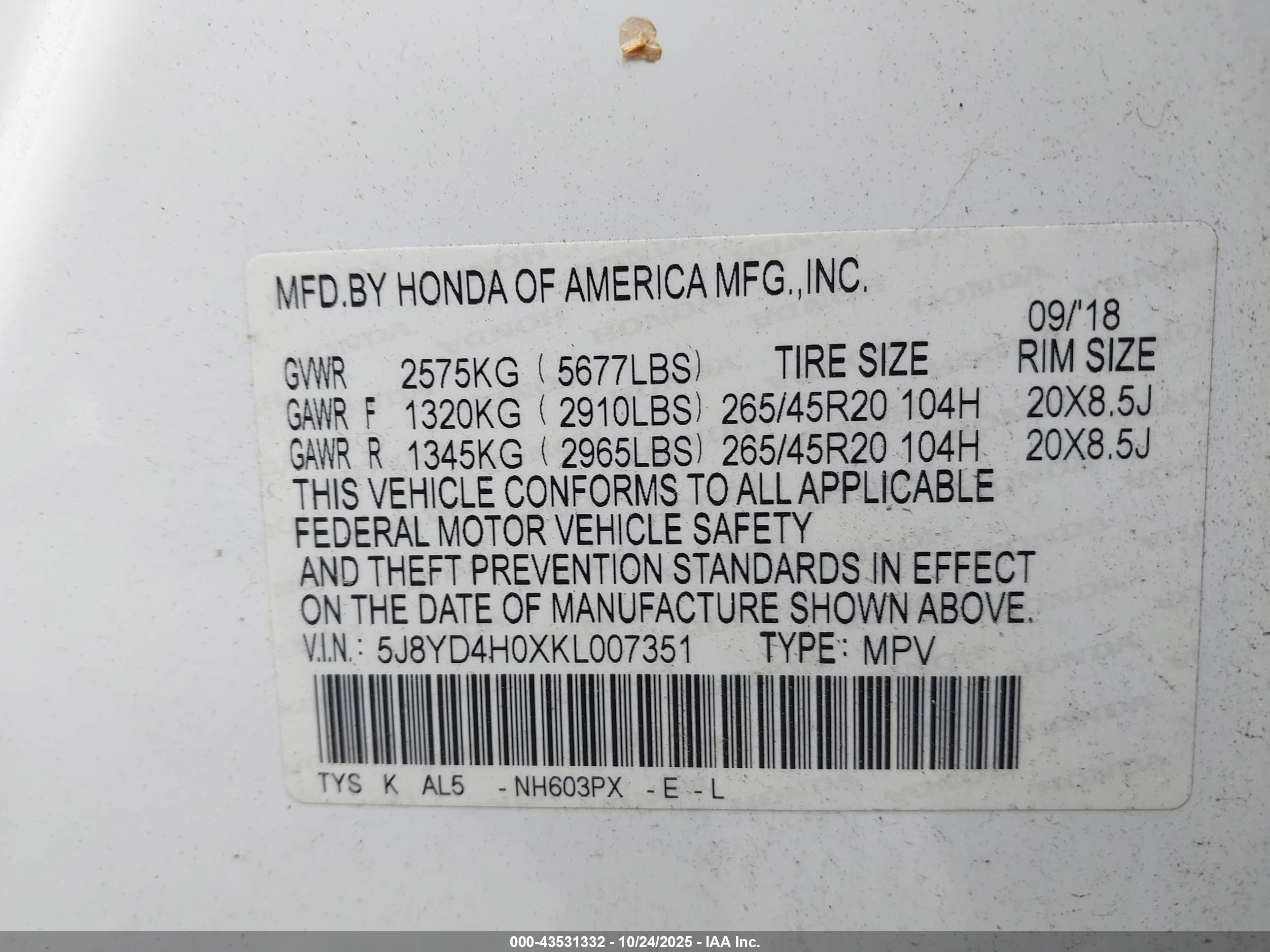 ACURA MDX image 9