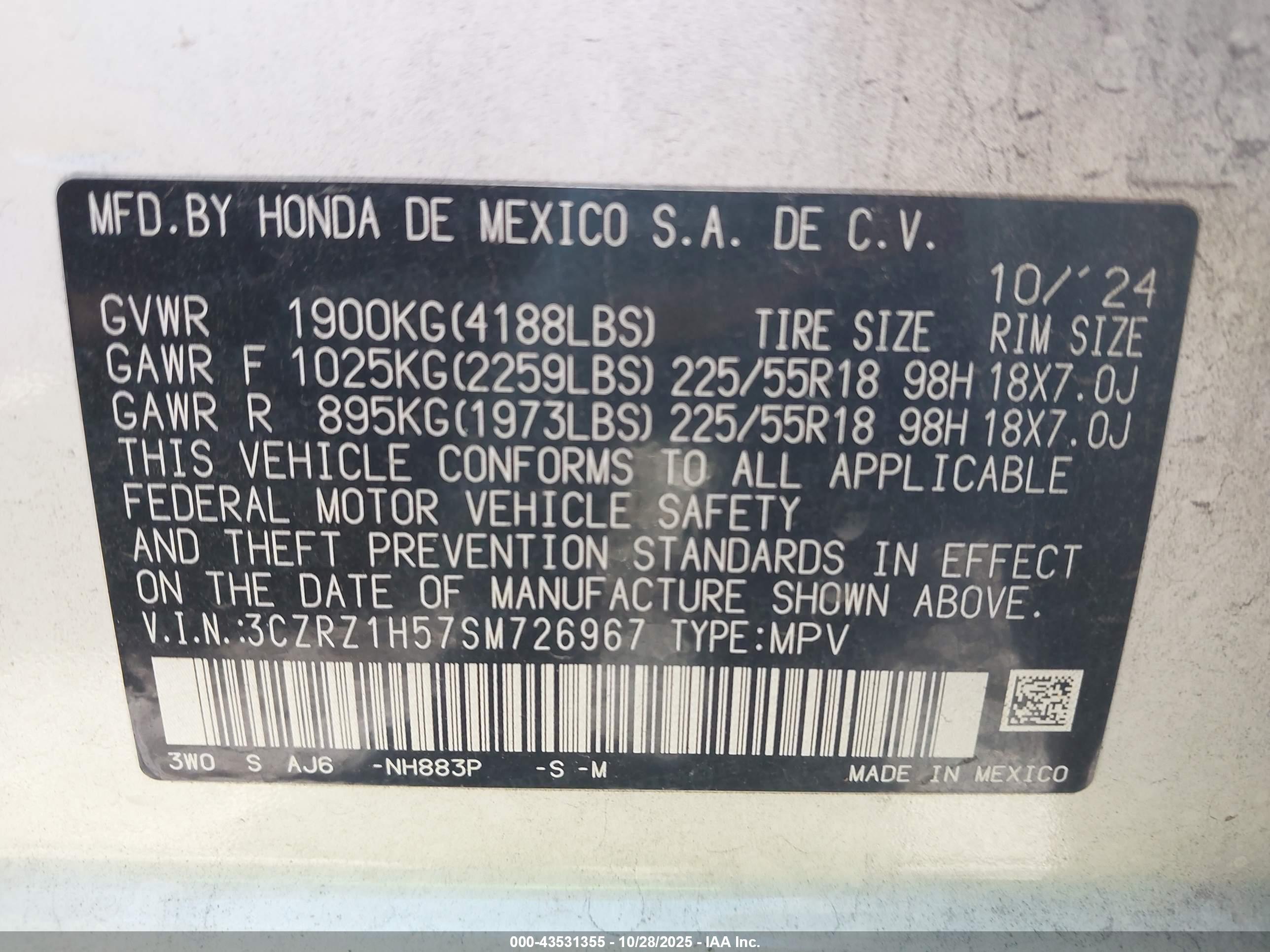 HONDA HR-V image 9