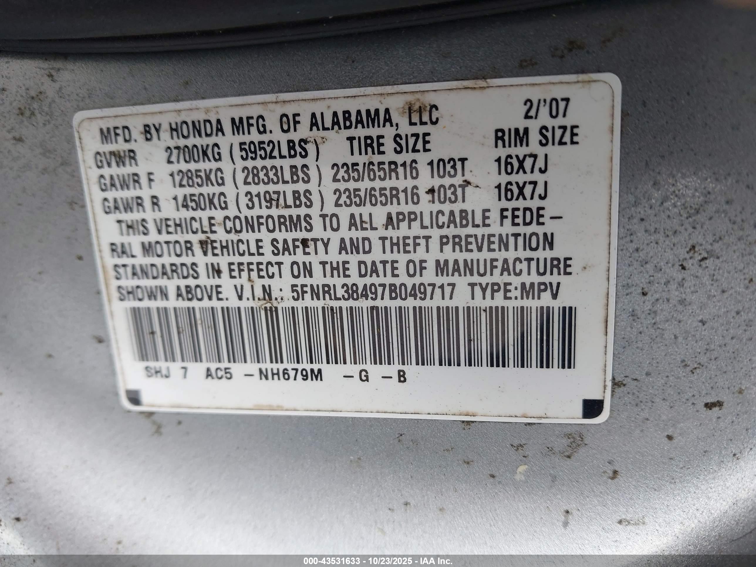HONDA ODYSSEY image 9