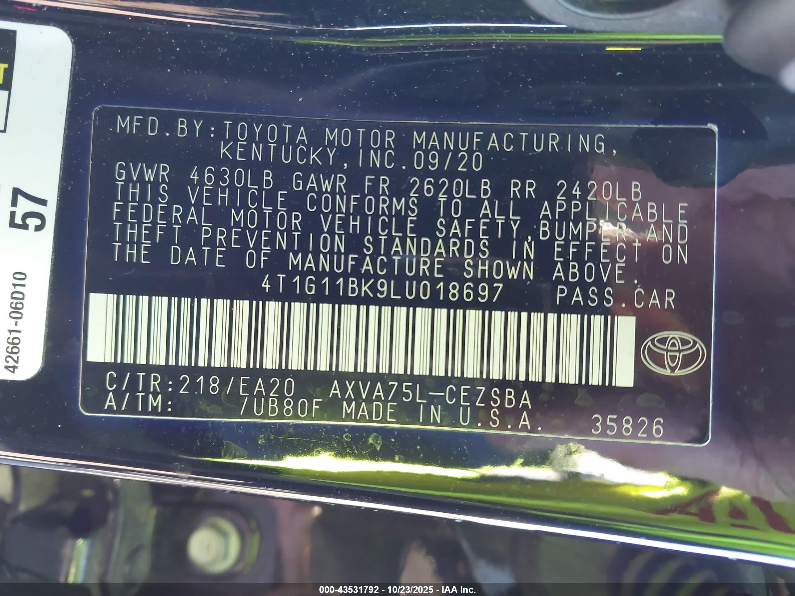 TOYOTA CAMRY image 9