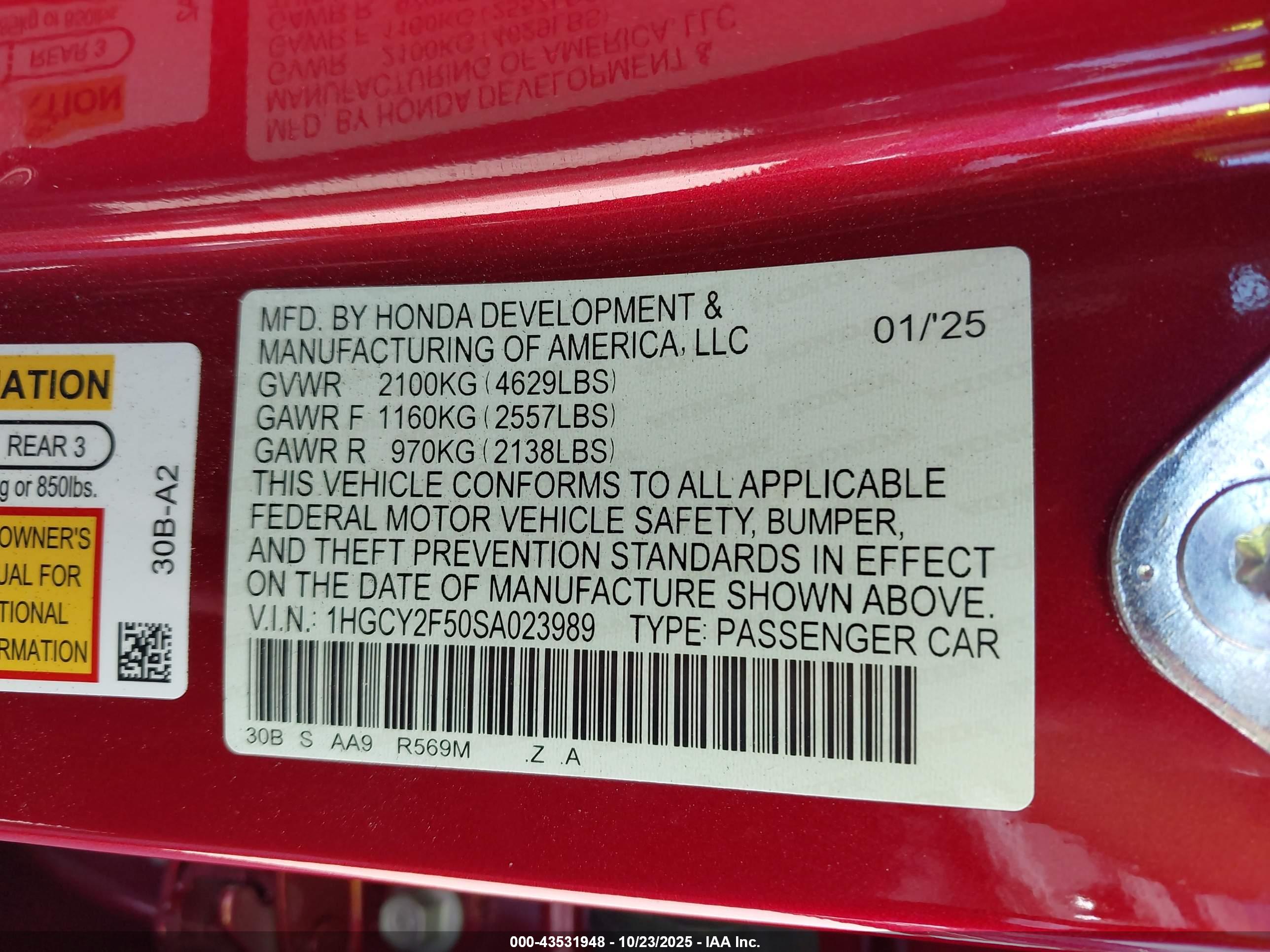 HONDA ACCORD image 9