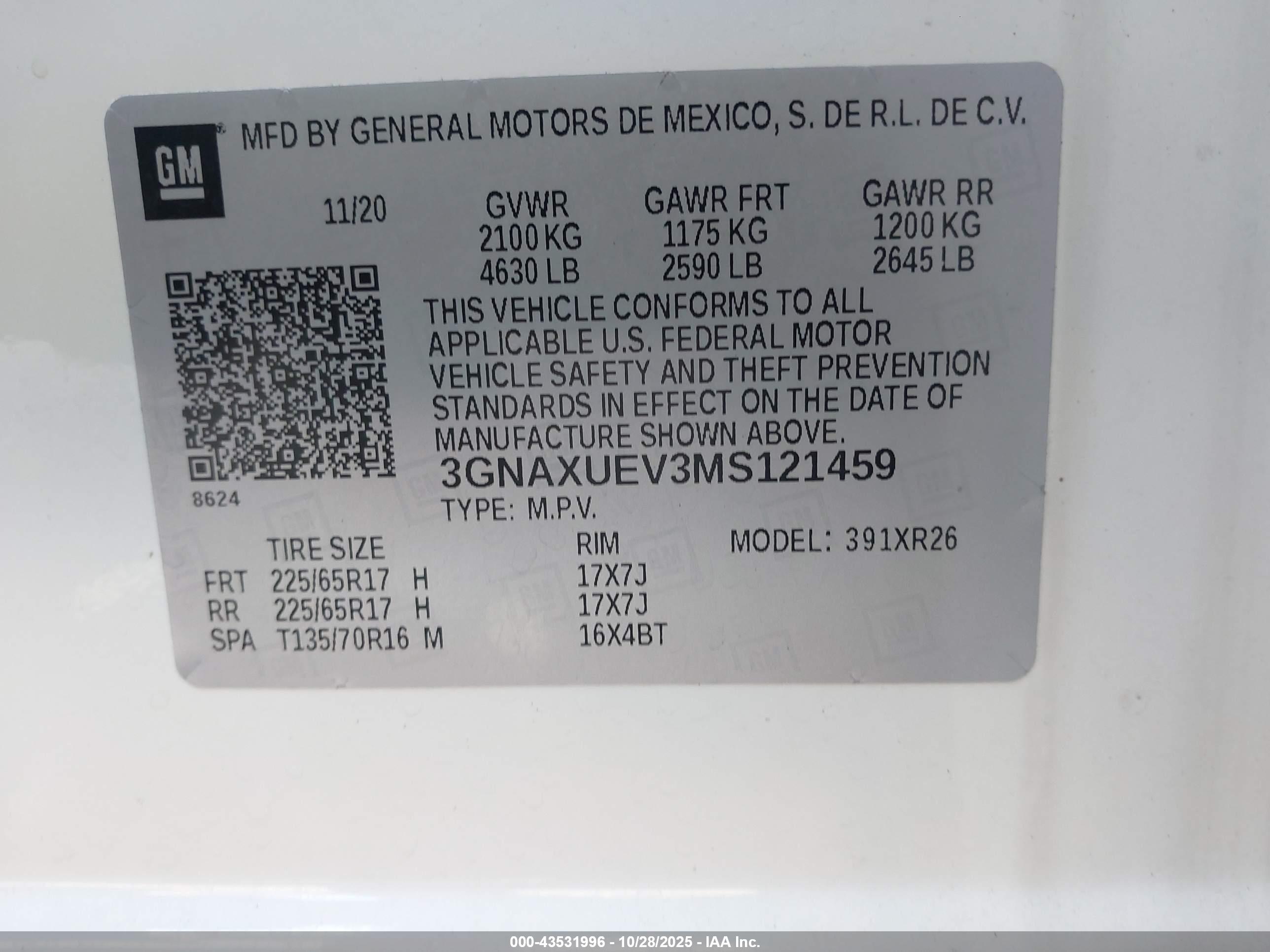 CHEVROLET EQUINOX image 9
