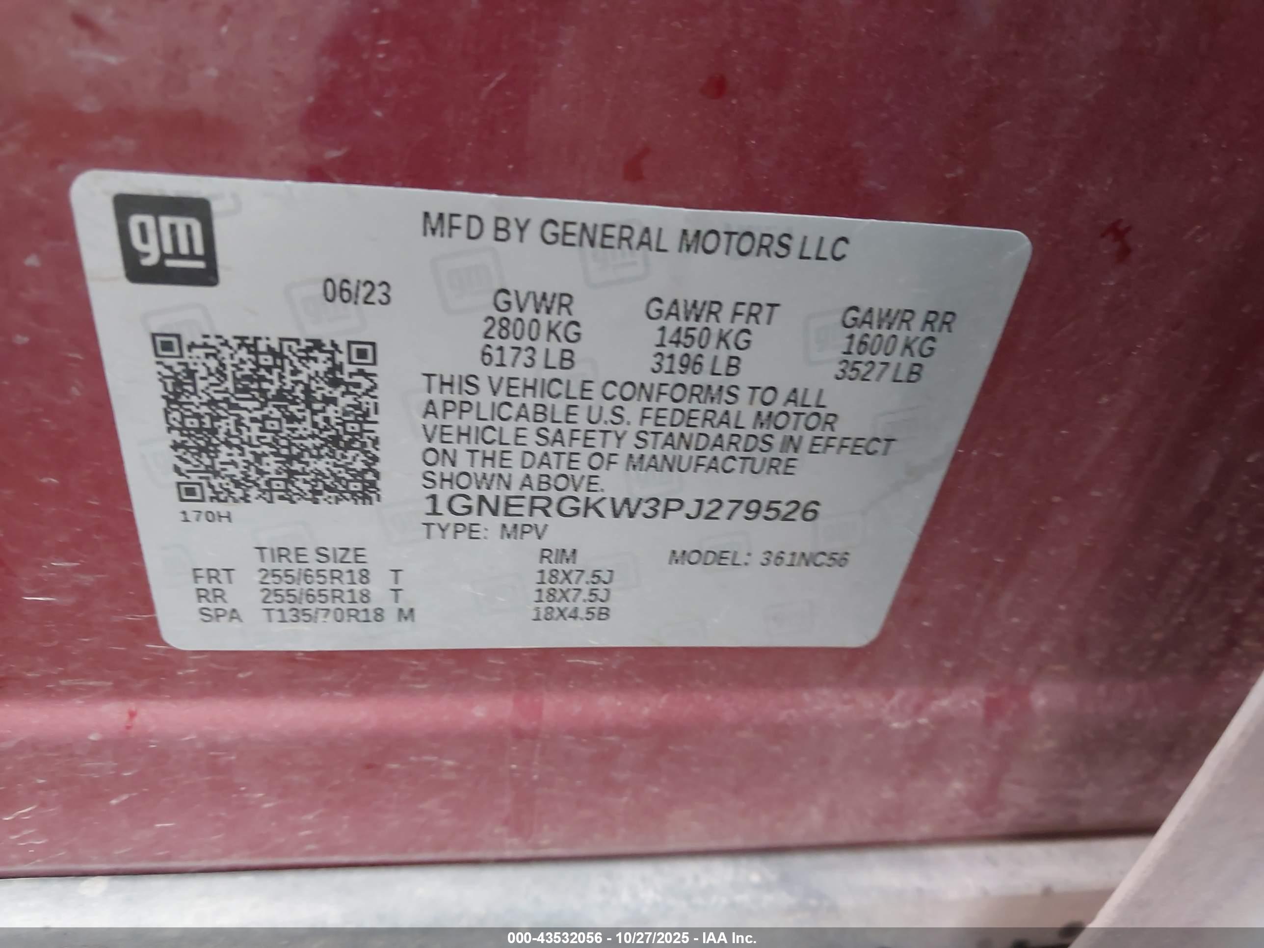 CHEVROLET TRAVERSE image 9