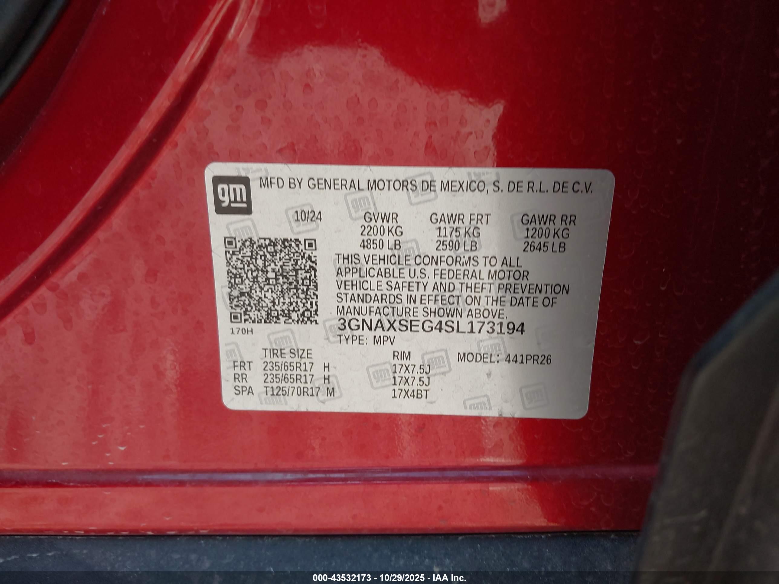 CHEVROLET EQUINOX image 9