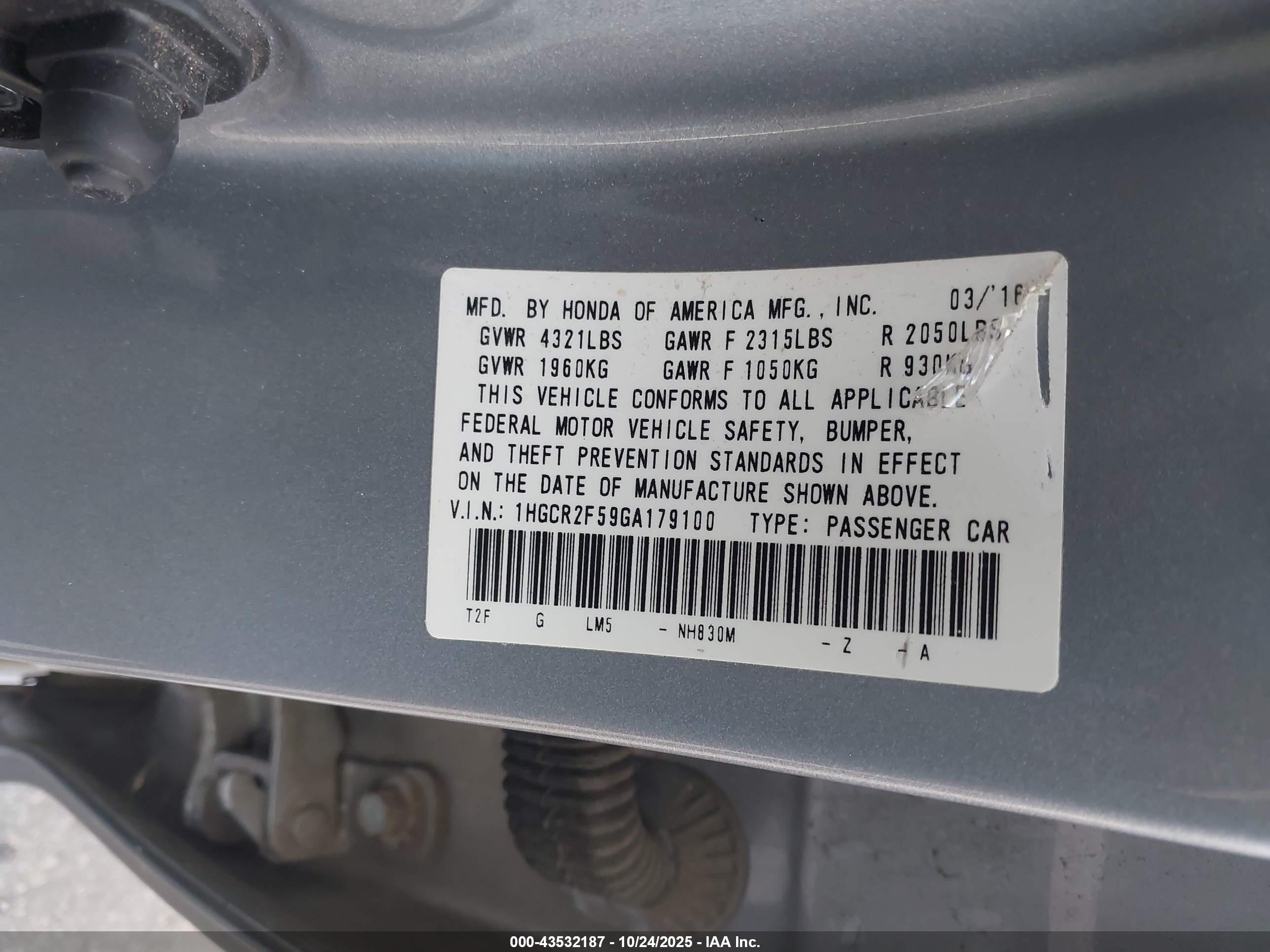 HONDA ACCORD image 9