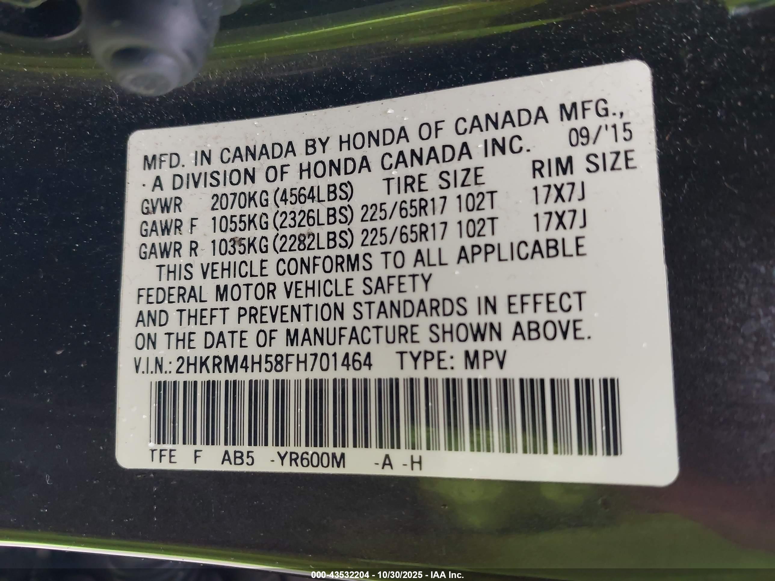 HONDA CR-V image 9