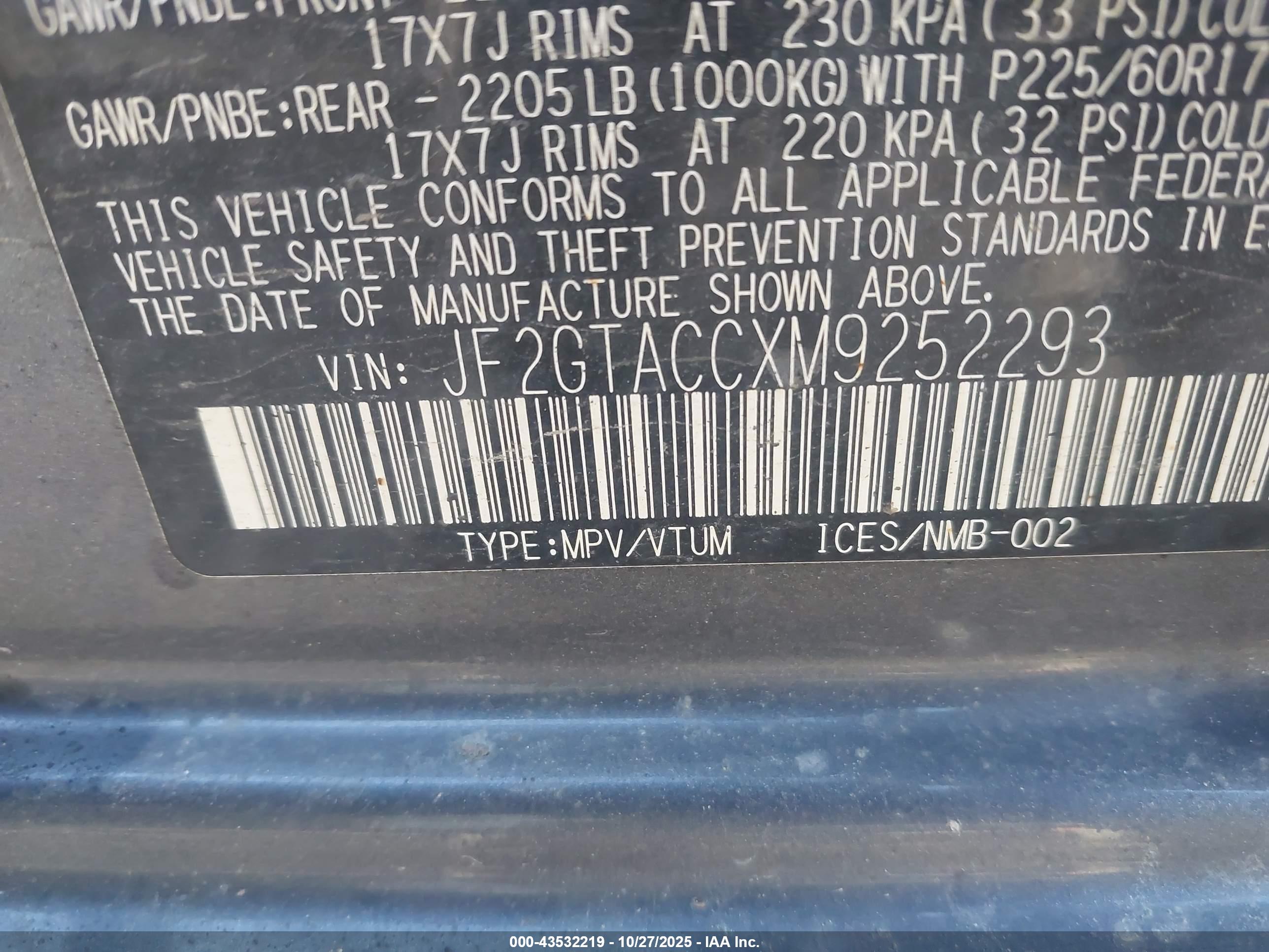 SUBARU CROSSTREK image 9
