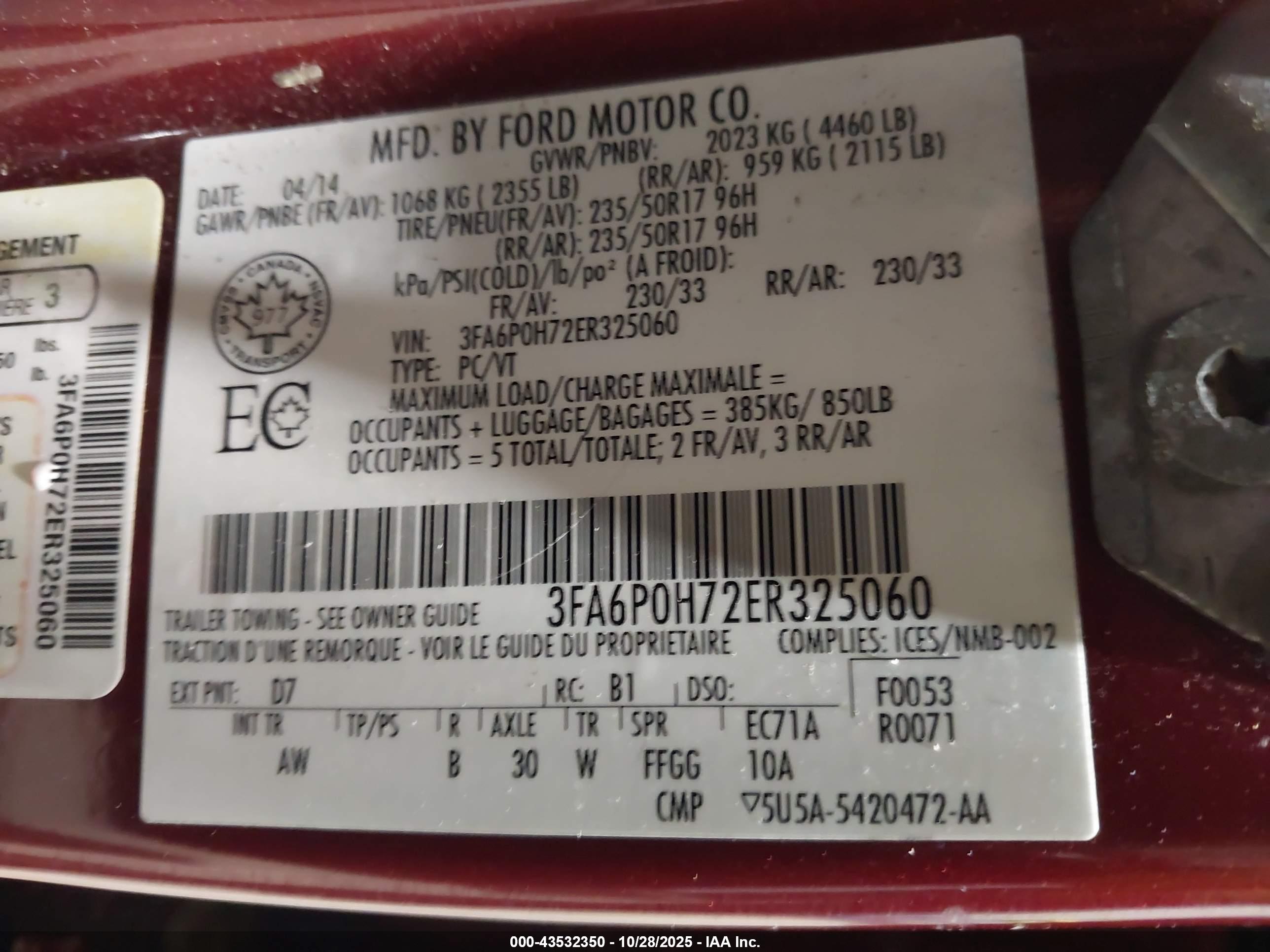 FORD FUSION image 9
