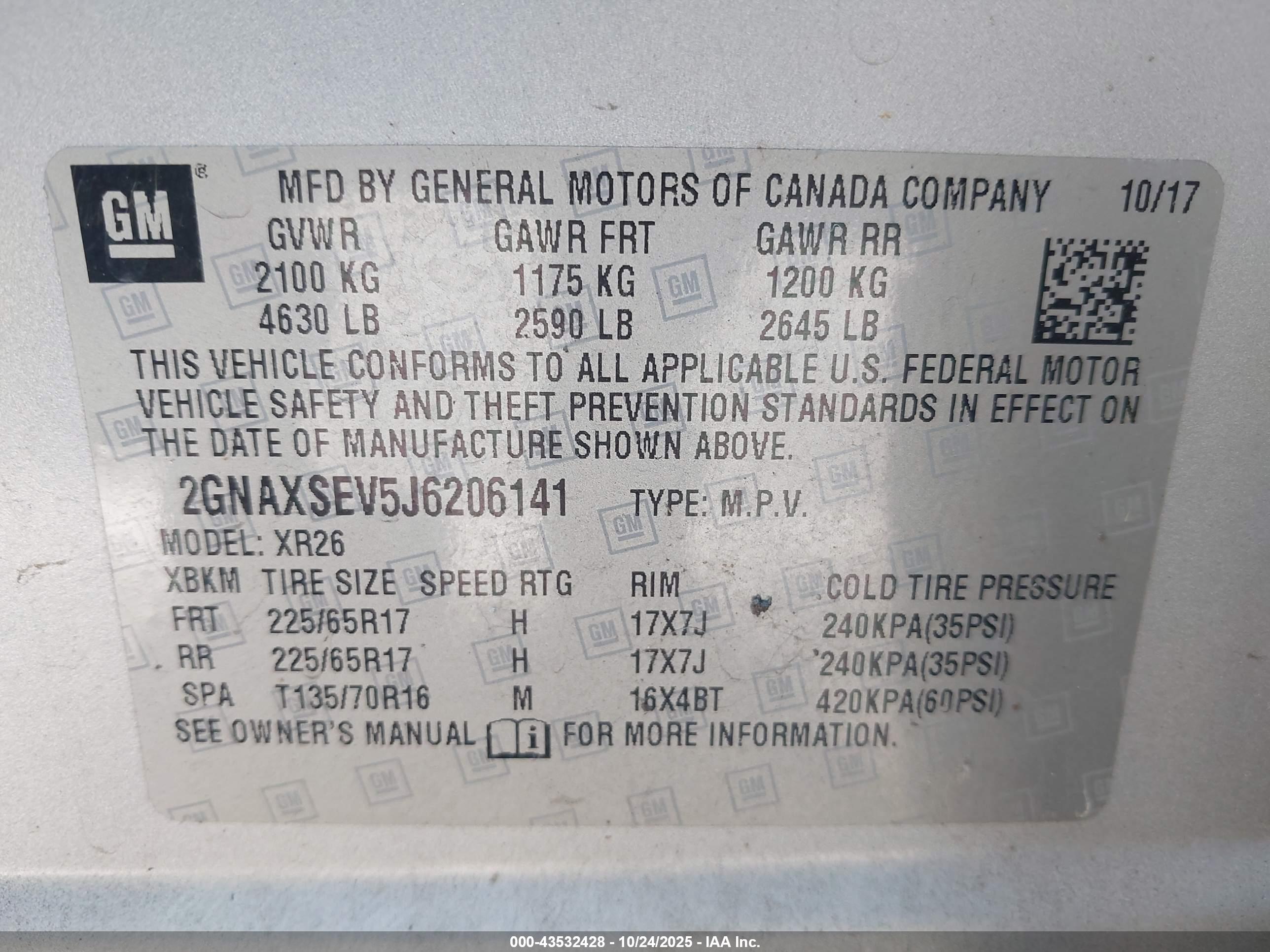 CHEVROLET EQUINOX image 9
