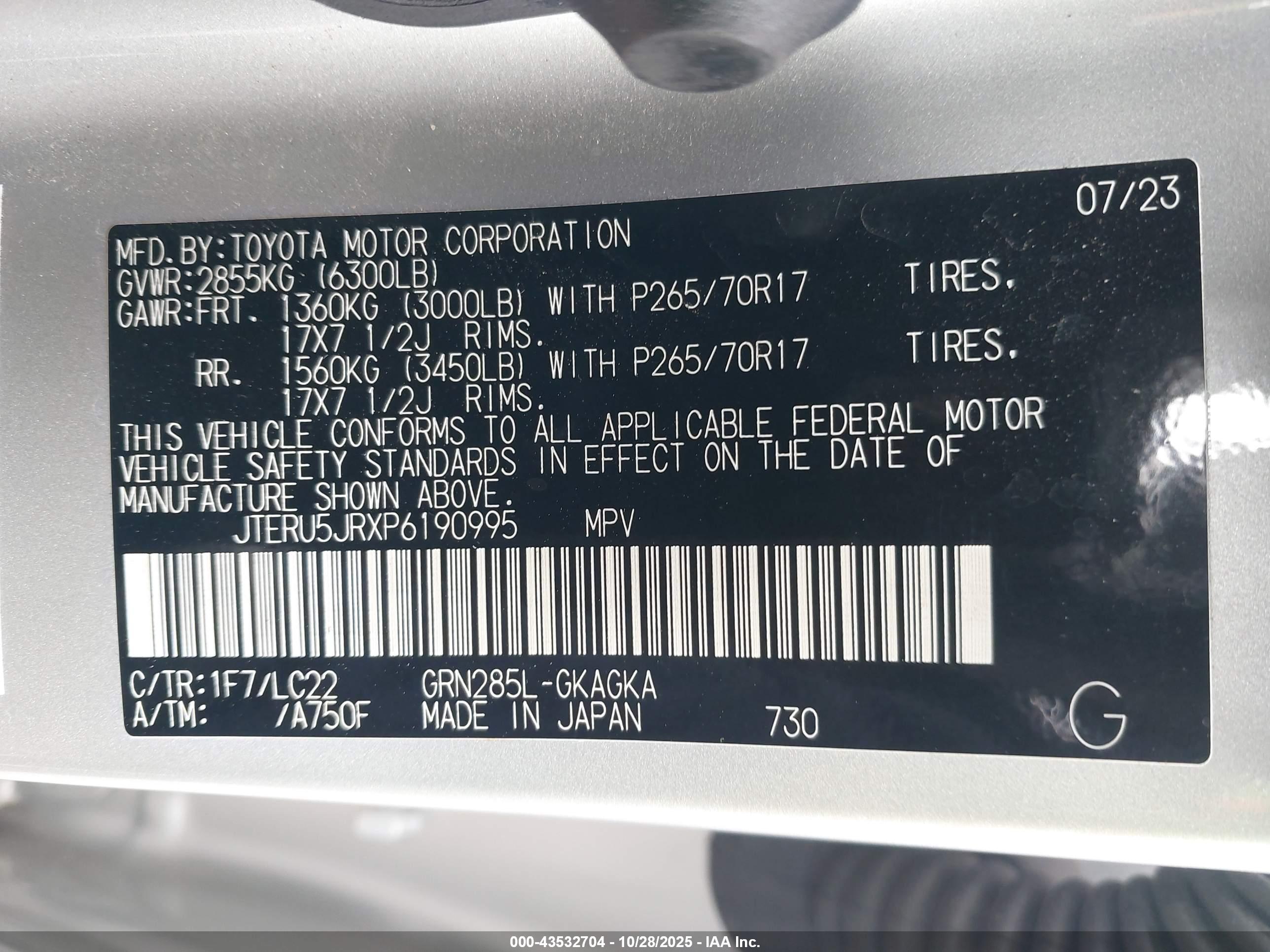 TOYOTA 4RUNNER image 9