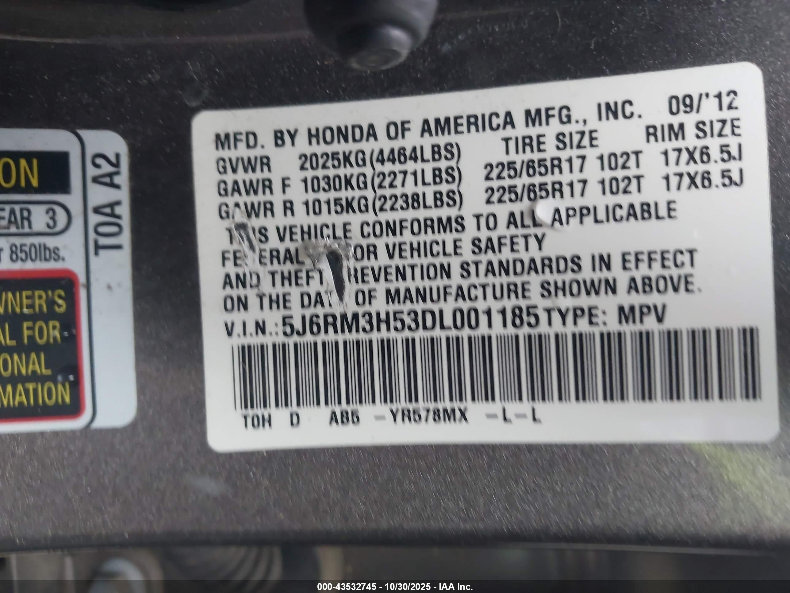 HONDA CR-V image 9