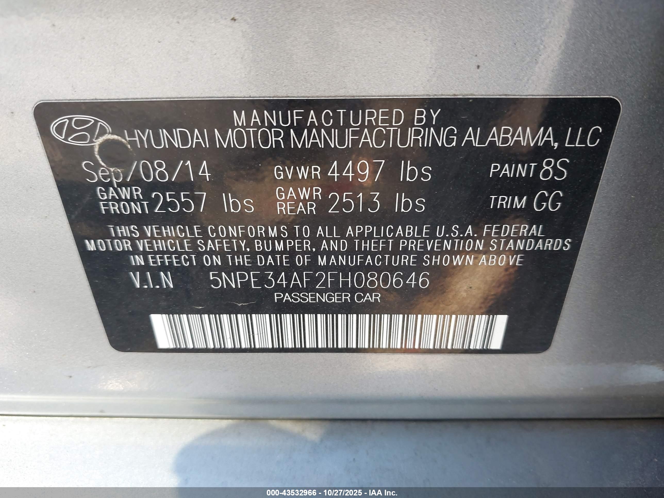 HYUNDAI SONATA image 9