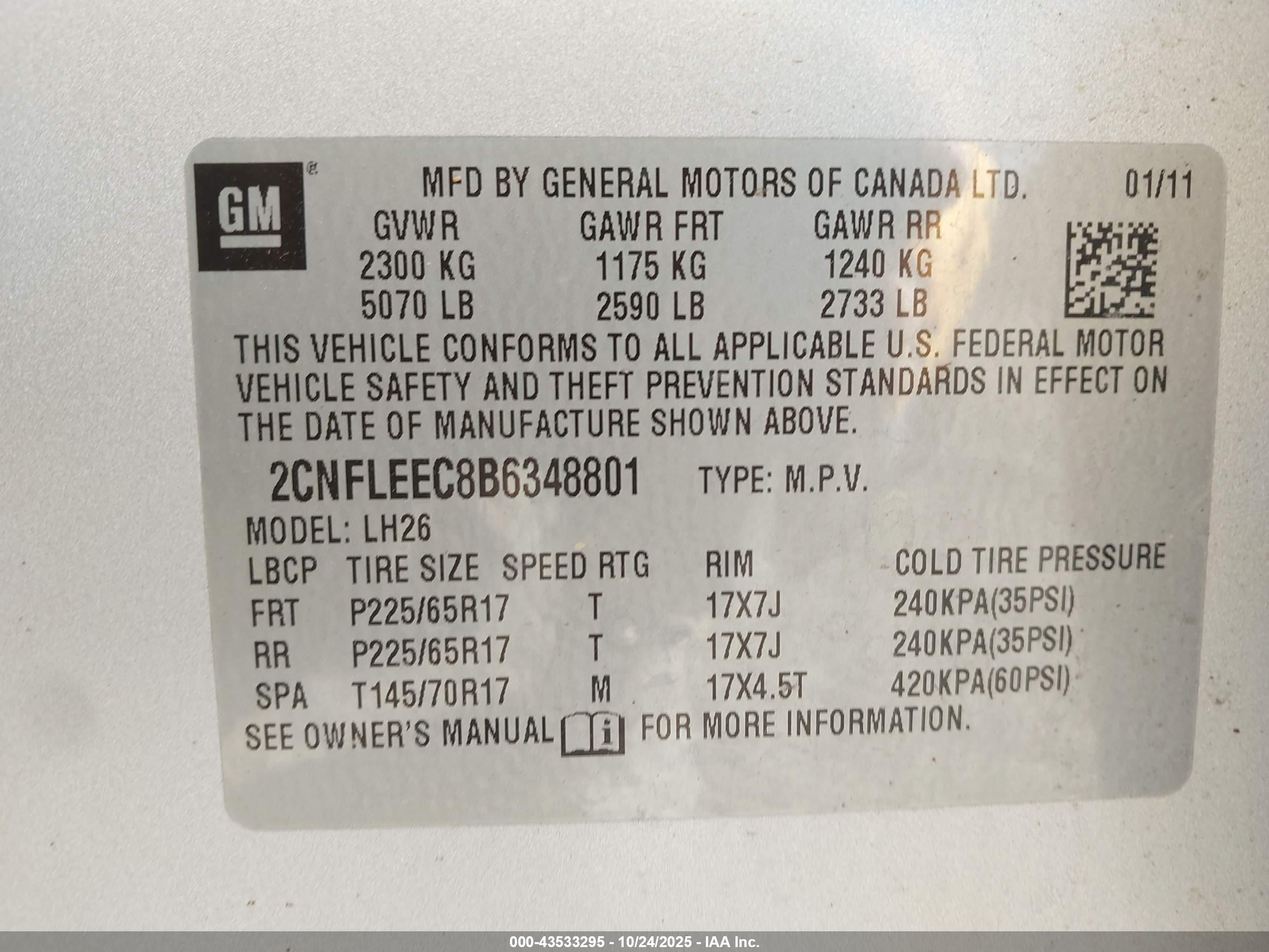 CHEVROLET EQUINOX image 9